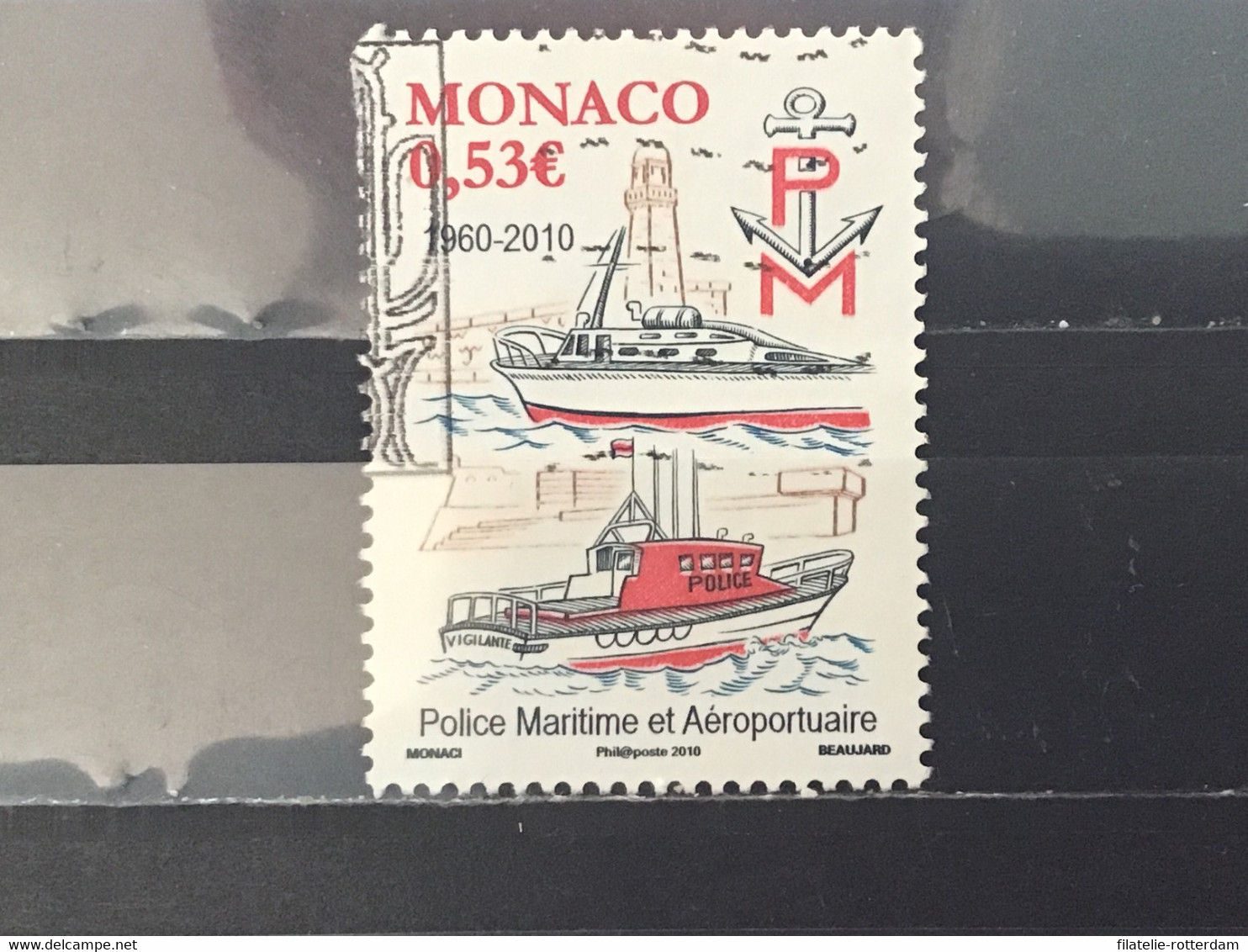 Monaco - 50 Jaar Zeepolitie (0.53) 2010 - Gebruikt