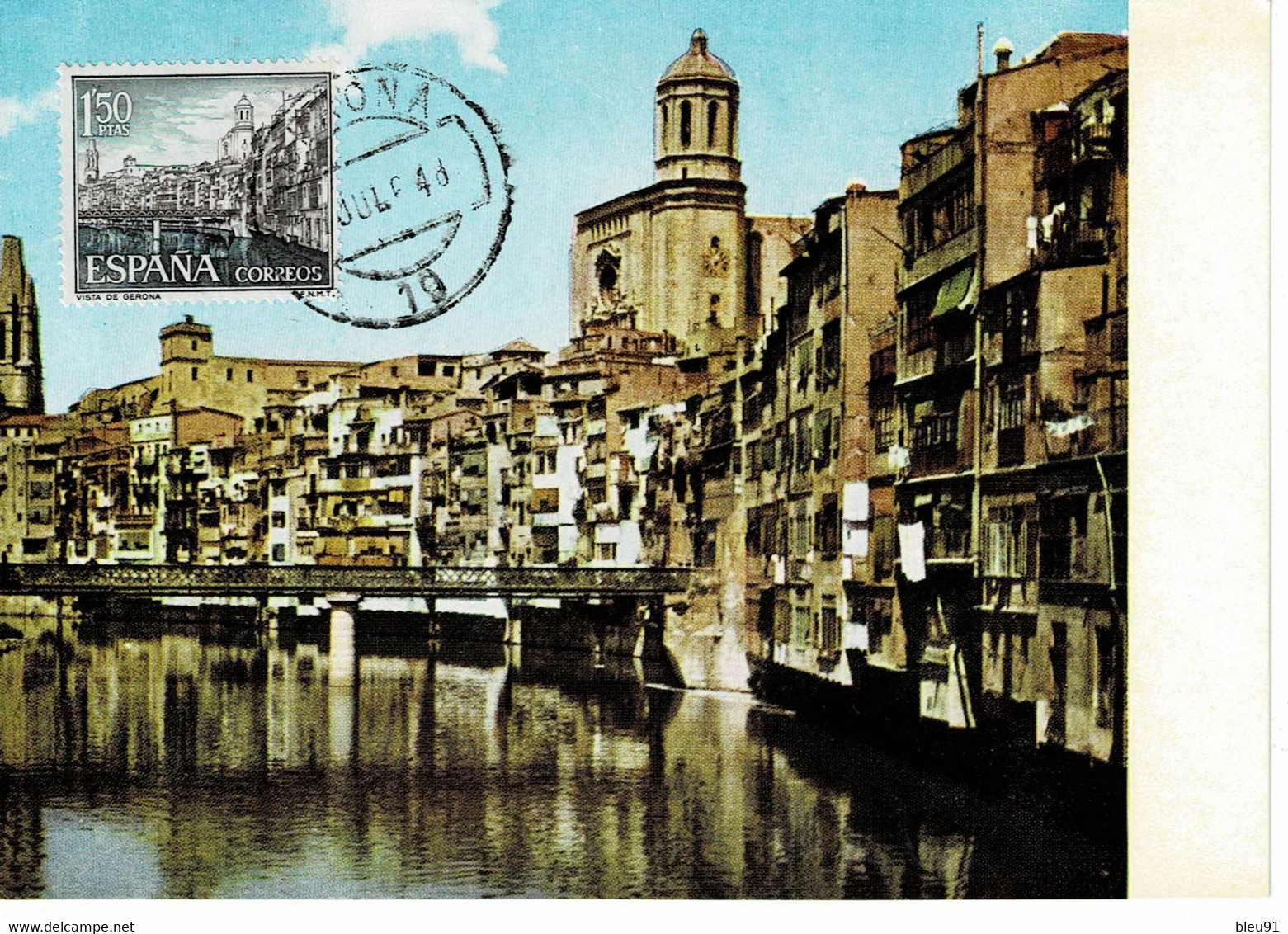 CM ESPAGNE 1964 VISTA DE GERONA - Maximum Cards