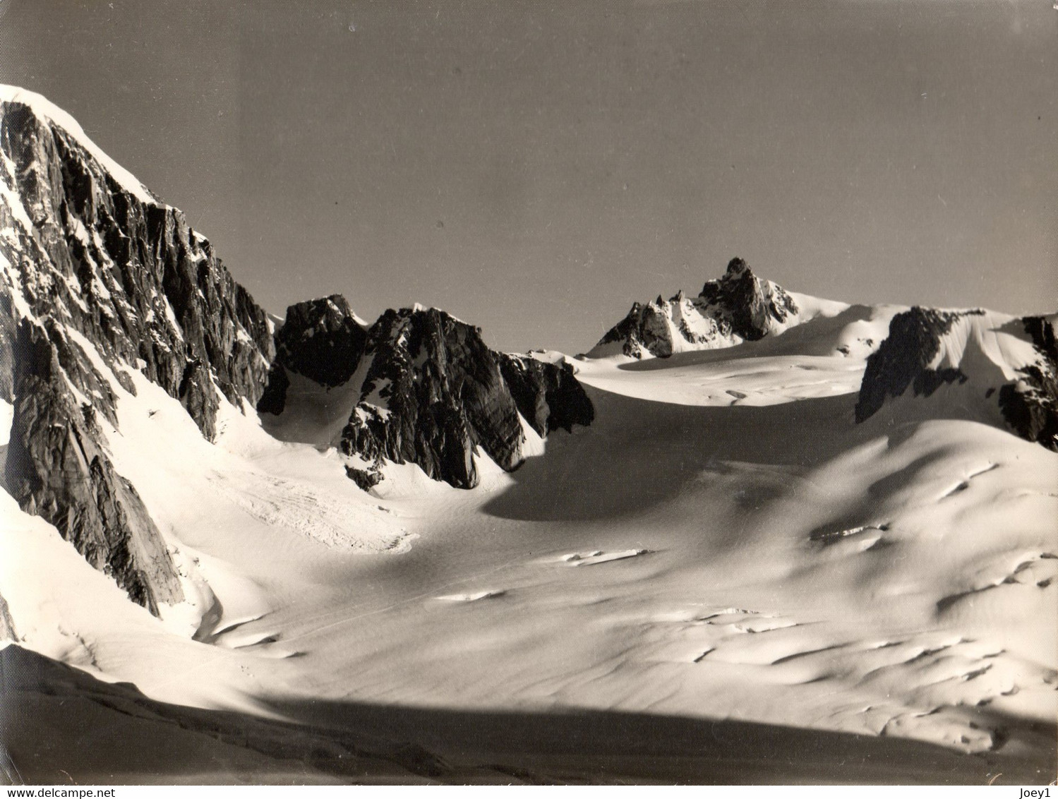 Photo Sommets Des Alpes Format 18/24 Tirage Argentique Années 50 - Places