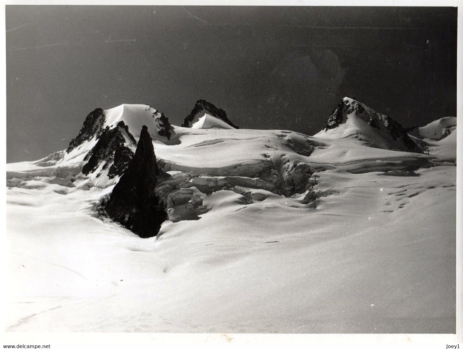 Photo Sommets Des Alpes Format 18/24 Tirage Argentique Années 50 - Places