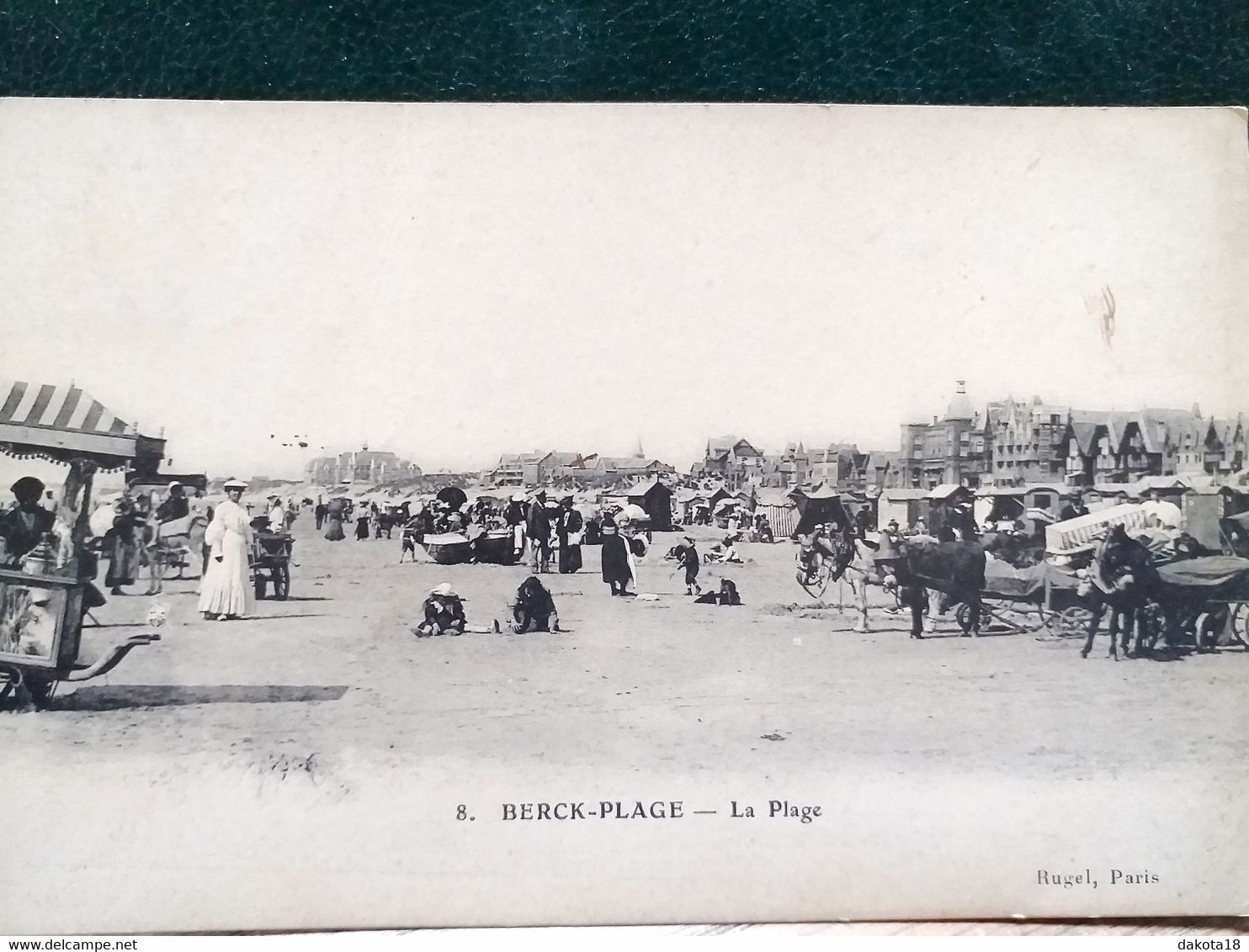 62 , Berck Plage , La Plage Et Ses Estivants En 1909 - Berck