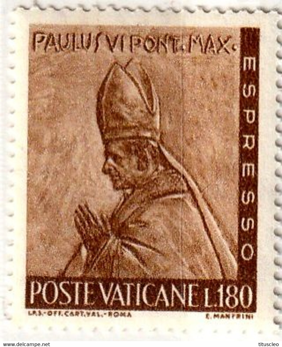 VATICAN Exp18** 180l Brun-jaune Paul VI - Espresso