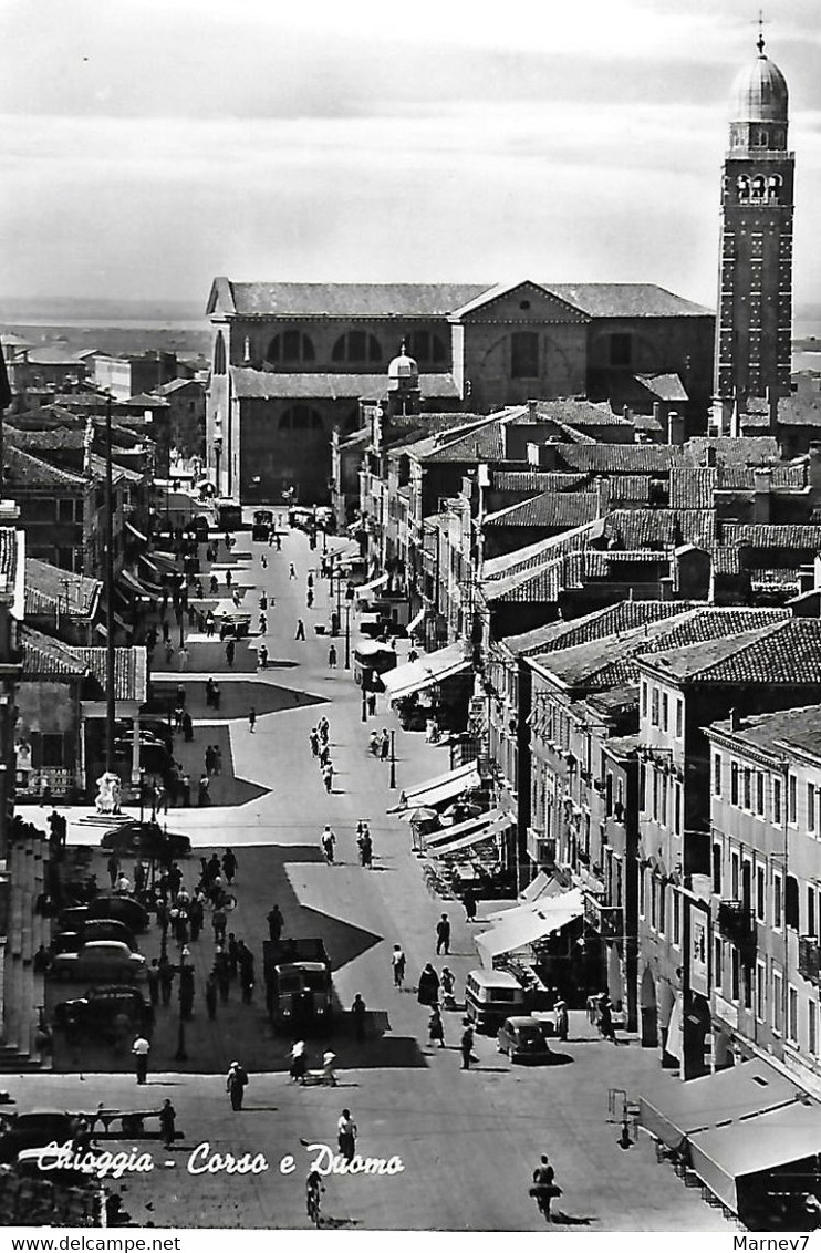 Italie - Vénitie Vénéto - CHIOGGIA - Corso E Duomo - Eglise Cours Rue Animée - - Chioggia