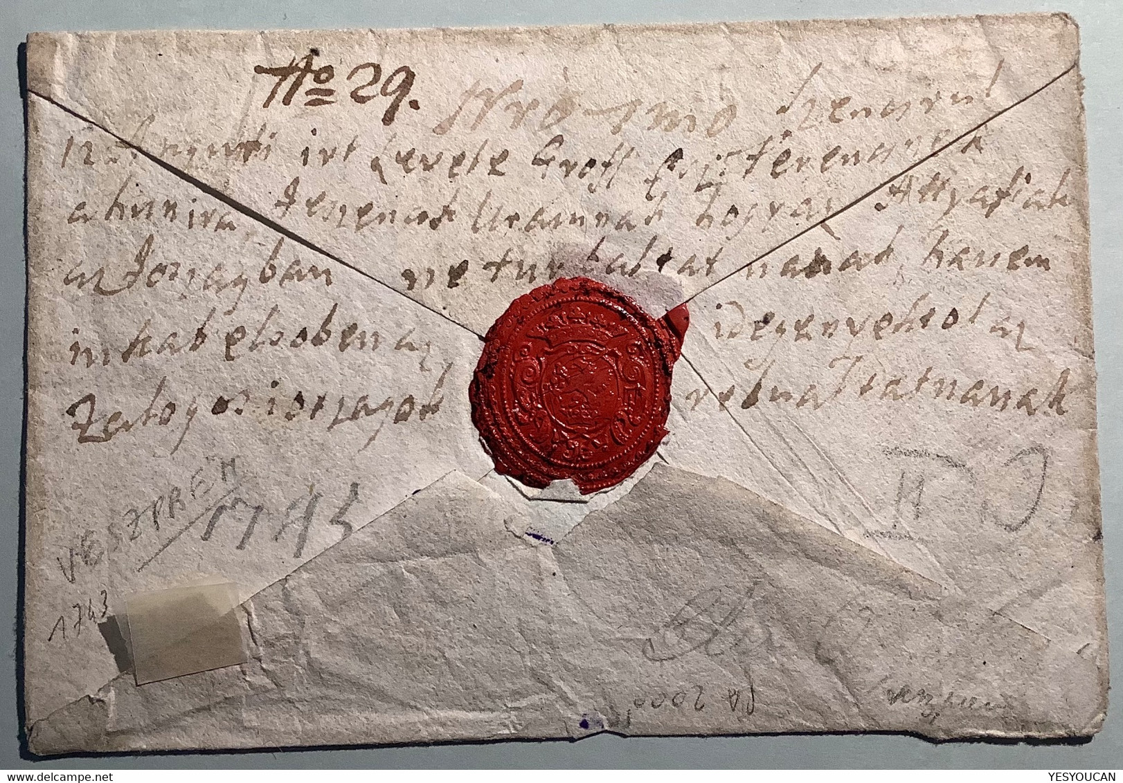 VESZPREM RARE 1743 Pre-Stamp Cover > Aszod (Österreich Ungarn Vorphilatelie Brief Hongrie Lettre Préphilatelique - ...-1867 Préphilatélie