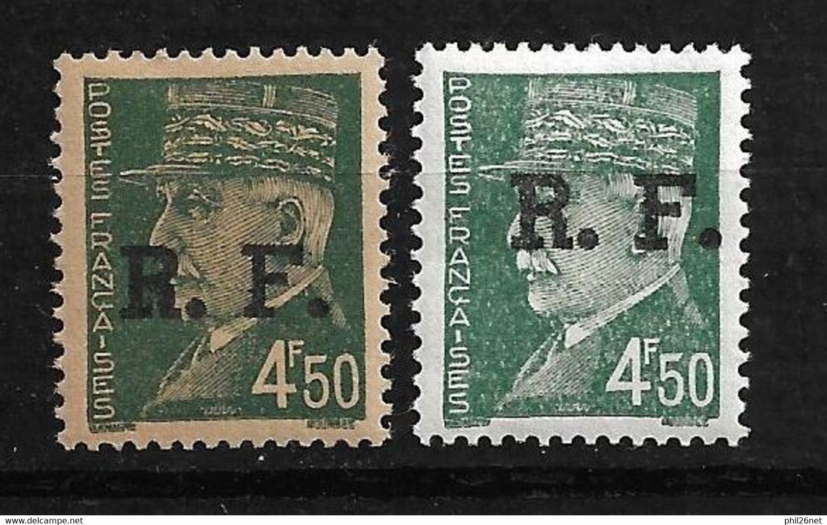 France  Libération De  Lyon  N°15  Et 15a  Papier Grande Consommation  Neufs * * TB  = MNH   VF    - Unused Stamps