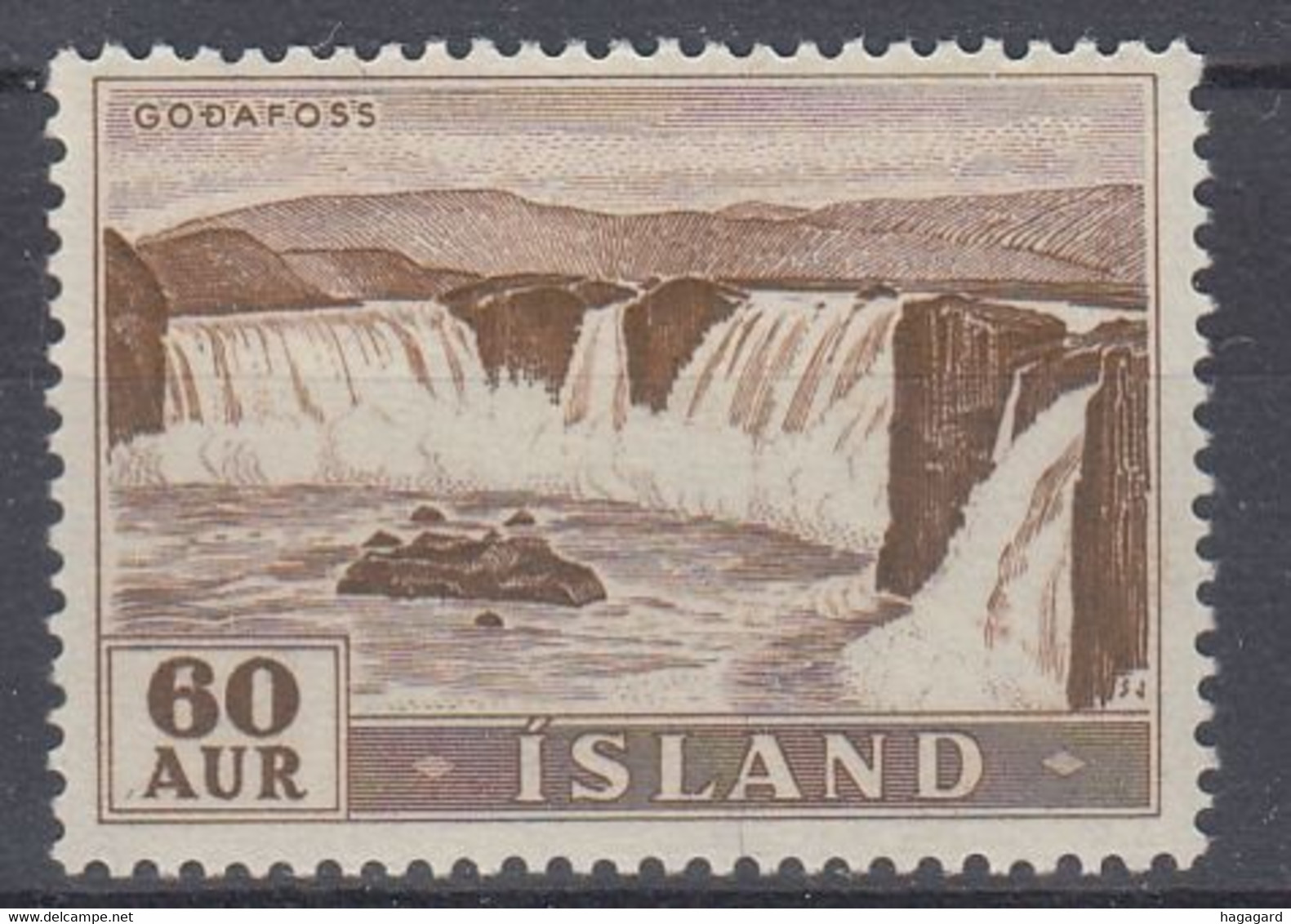 ++M1448. Iceland 1956. Waterfalls / Power. Michel 305. MNH(**) - Ungebraucht