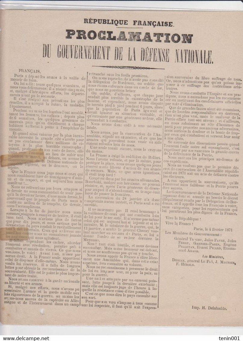 Guerre 1870 - Siege De Paris - Lot -  24 Dépêches Télégraphiques - Thiers - Gambetta - Documents Historiques