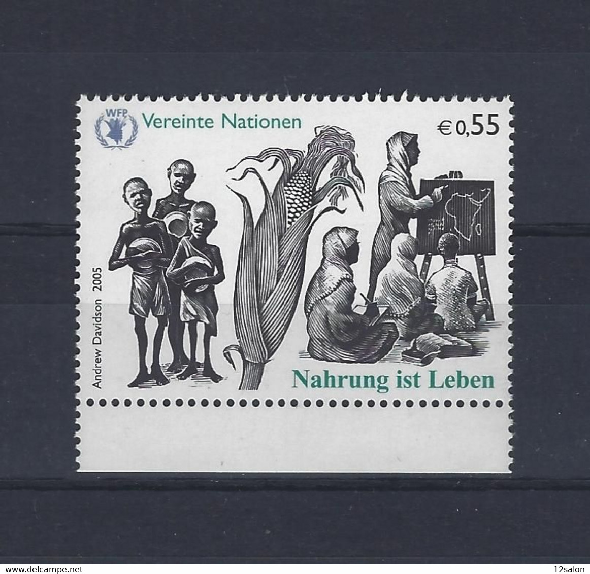 VEREINTE NATIONEN THEME FAIM DANS LE MONDE MAIS - Unused Stamps