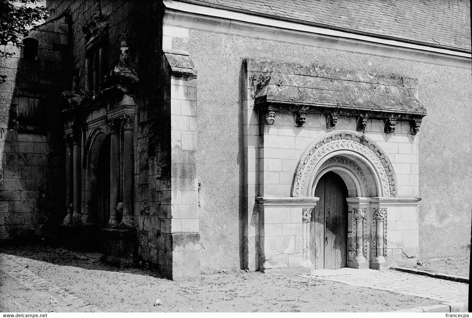 PN - 208 - INDRE ET LOIRE - NEUIL - Entrèe Sud De L'Eglise - Original Unique - Plaques De Verre