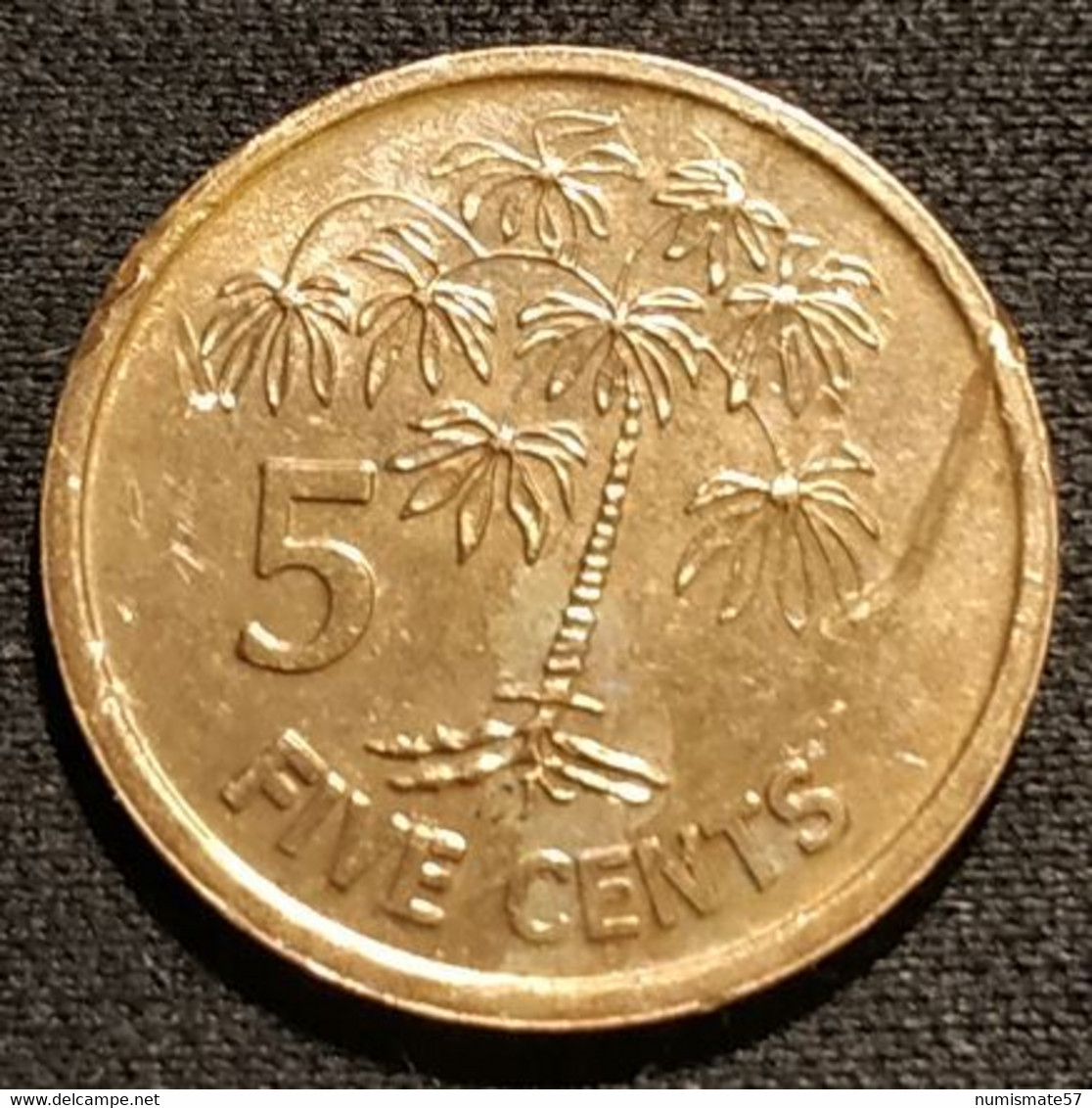 SEYCHELLES - 5 CENTS 2012 - KM 47a - Seychellen