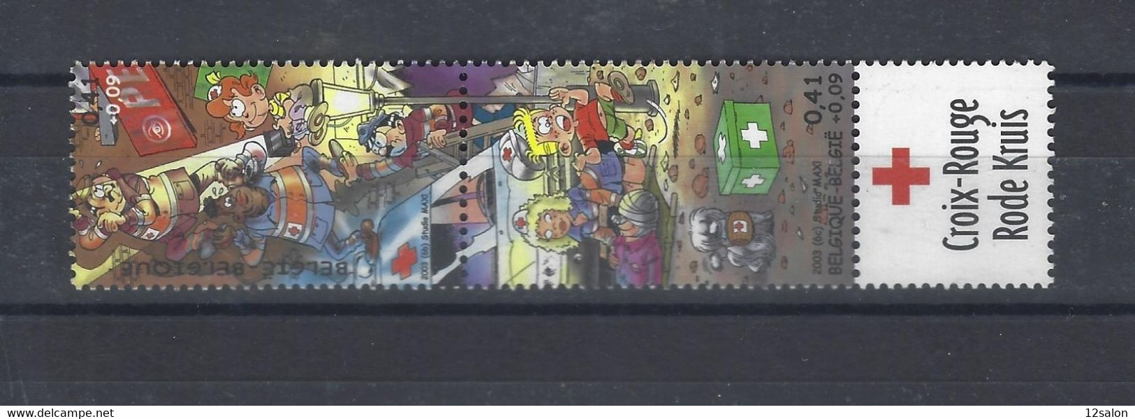 BELGIQUE 2003 THEME BANDE DESSINÉE CROIX ROUGE - Unused Stamps