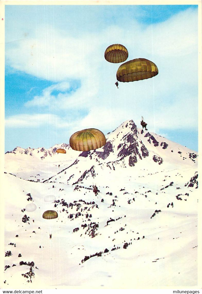 Largage De Soldats Parachutistes En Montagne Depuis Un Transall C.160 Carte Grand Format 12.5x17.5 Segalen 88 - Fallschirmspringen