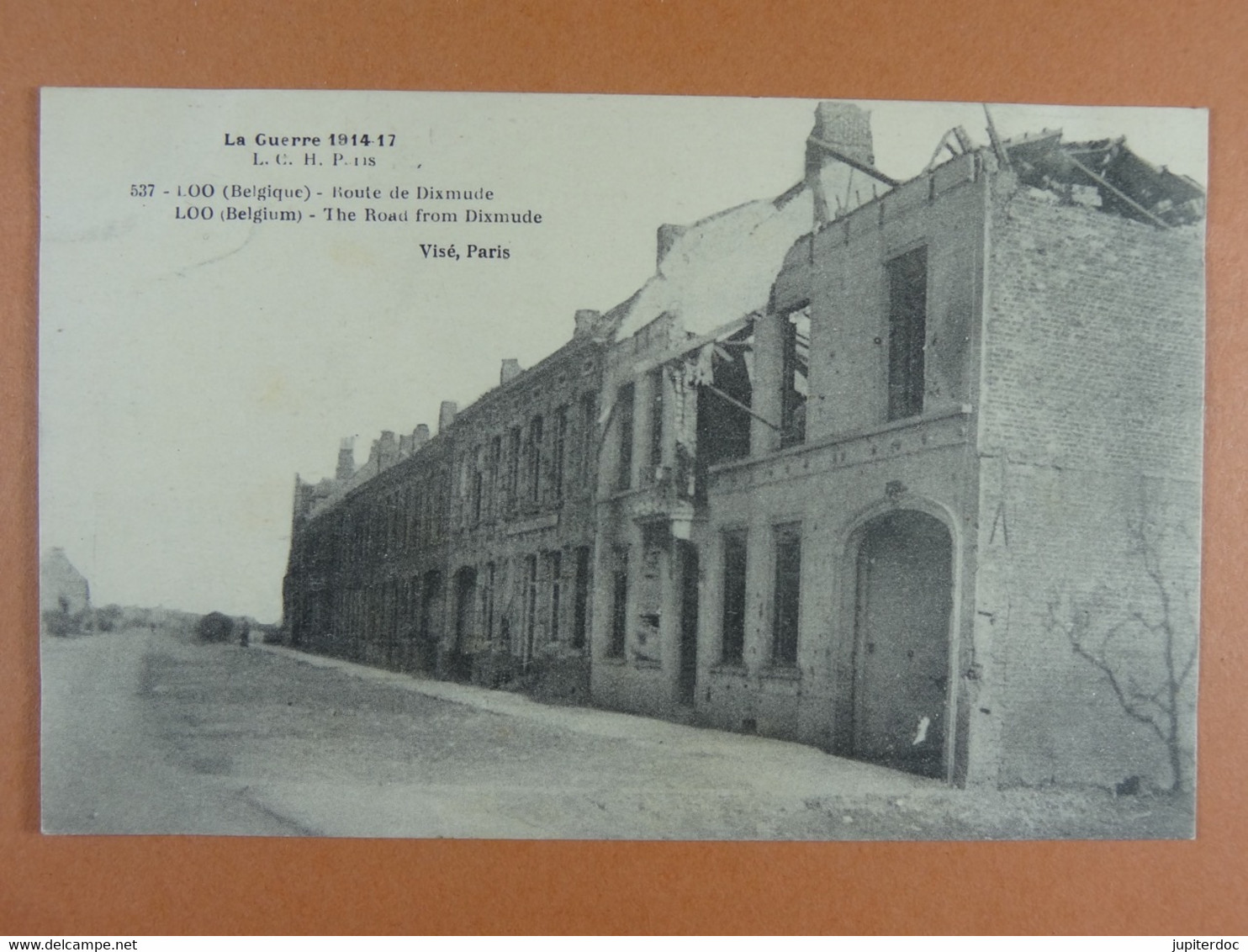 Guerre 1914-17 Loo Route De Dixmude - Lo-Reninge