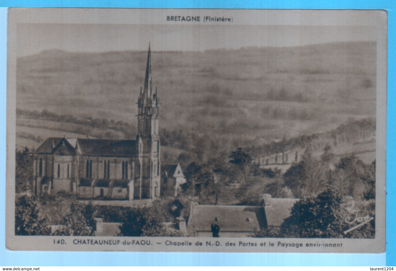 Chateauneuf Du Faou   Chapelle De ND Des Portes Et Le Paysage - Châteauneuf-du-Faou