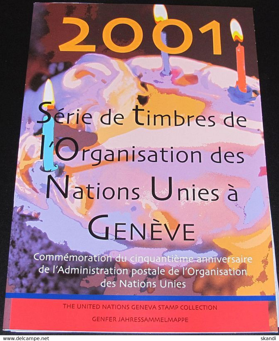 UNO GENF 2001 Jahressammelmappe - Souvenir Folder O Used - Used Stamps