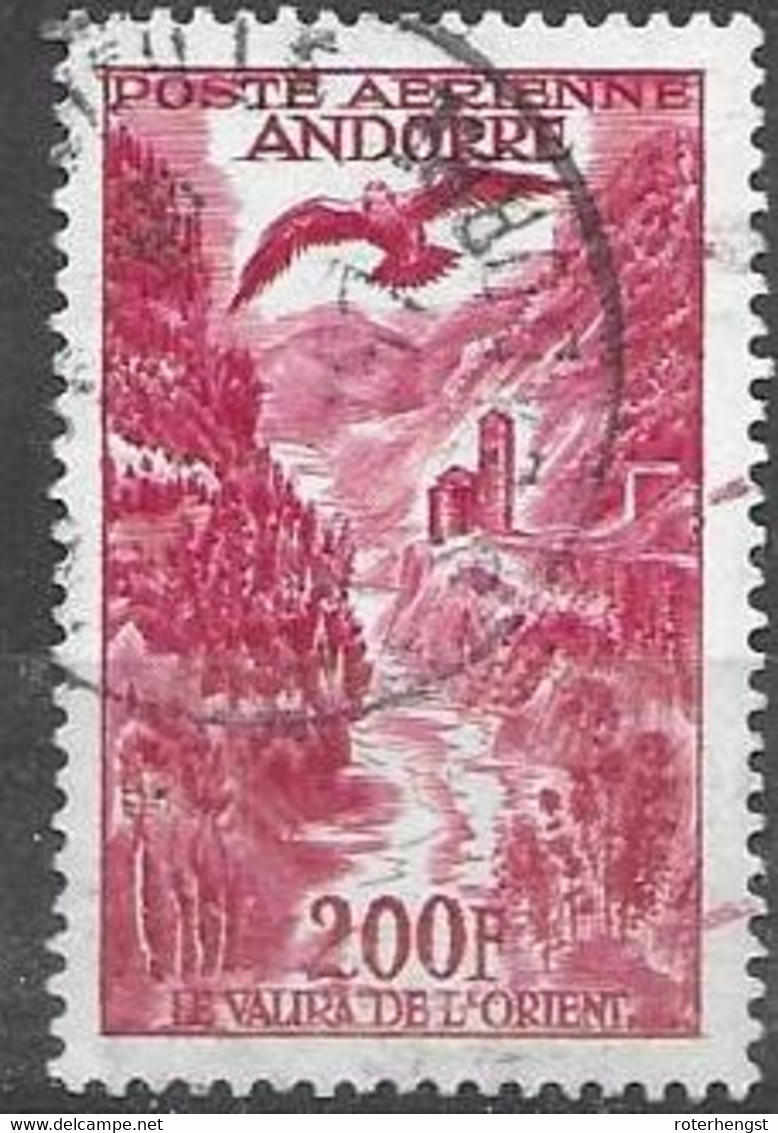Andorre VFU TB 25 Euros 1955 - Used Stamps
