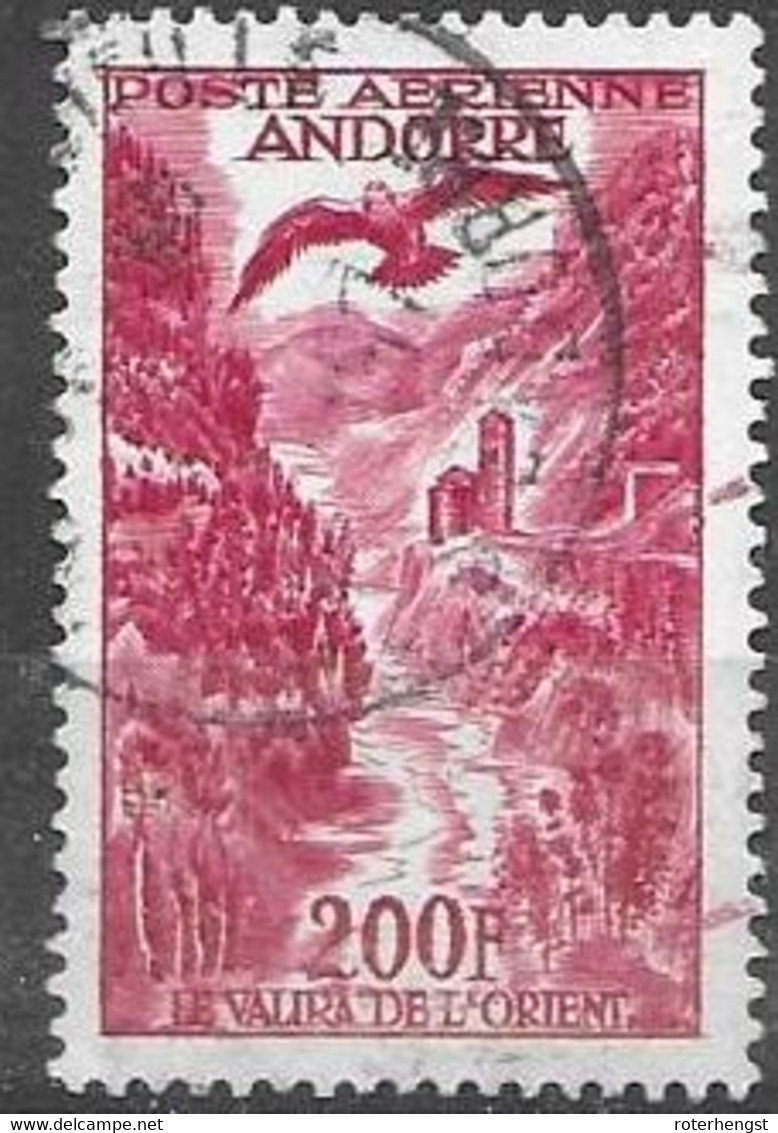 Andorre VFU TB 25 Euros 1955 - Oblitérés