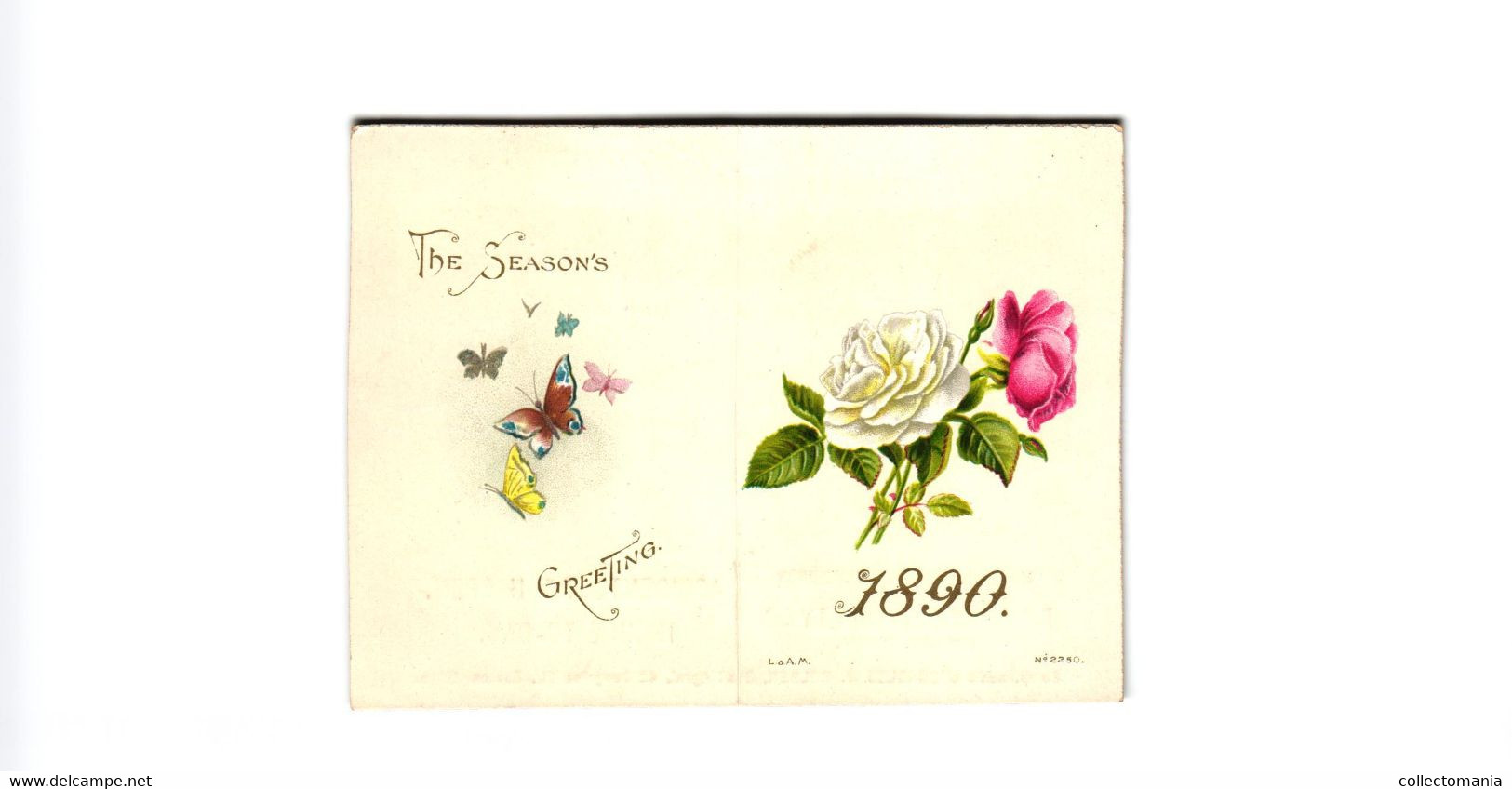 1 Calendrier 1890 Insure Against Accidents Fielity & Casuality CO. Of New York Accidents Do Happen - Formato Piccolo : ...-1900