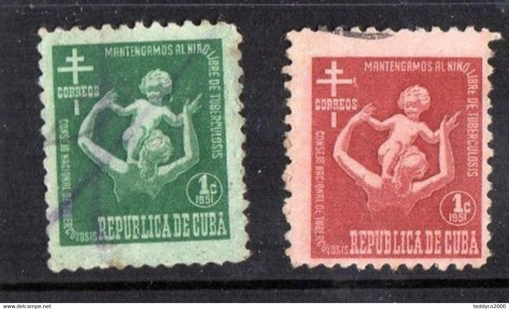 CUBA Tubercolosis 1951 - Charity Issues