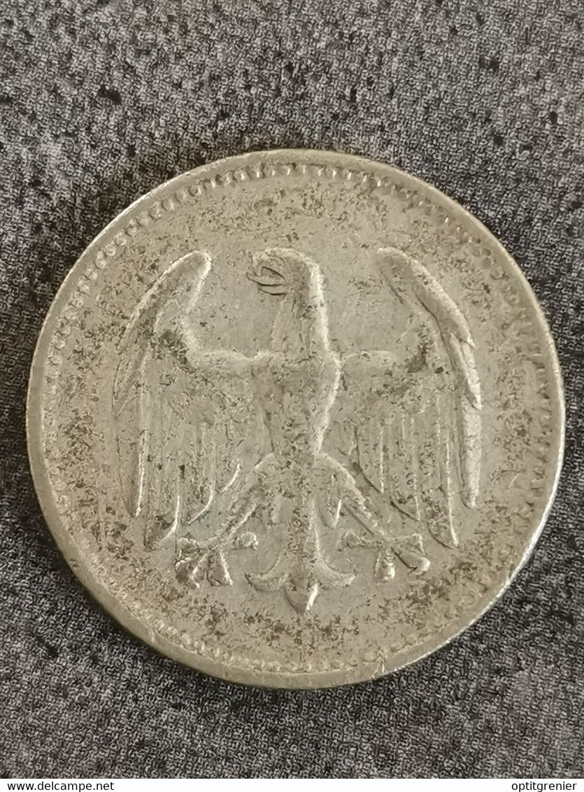 1924 G 1 MARK WEIMAR ALLEMAGNE ARGENT GERMANY/ DEUTSCHLAND / SILVER - 1 Marco & 1 Reichsmark