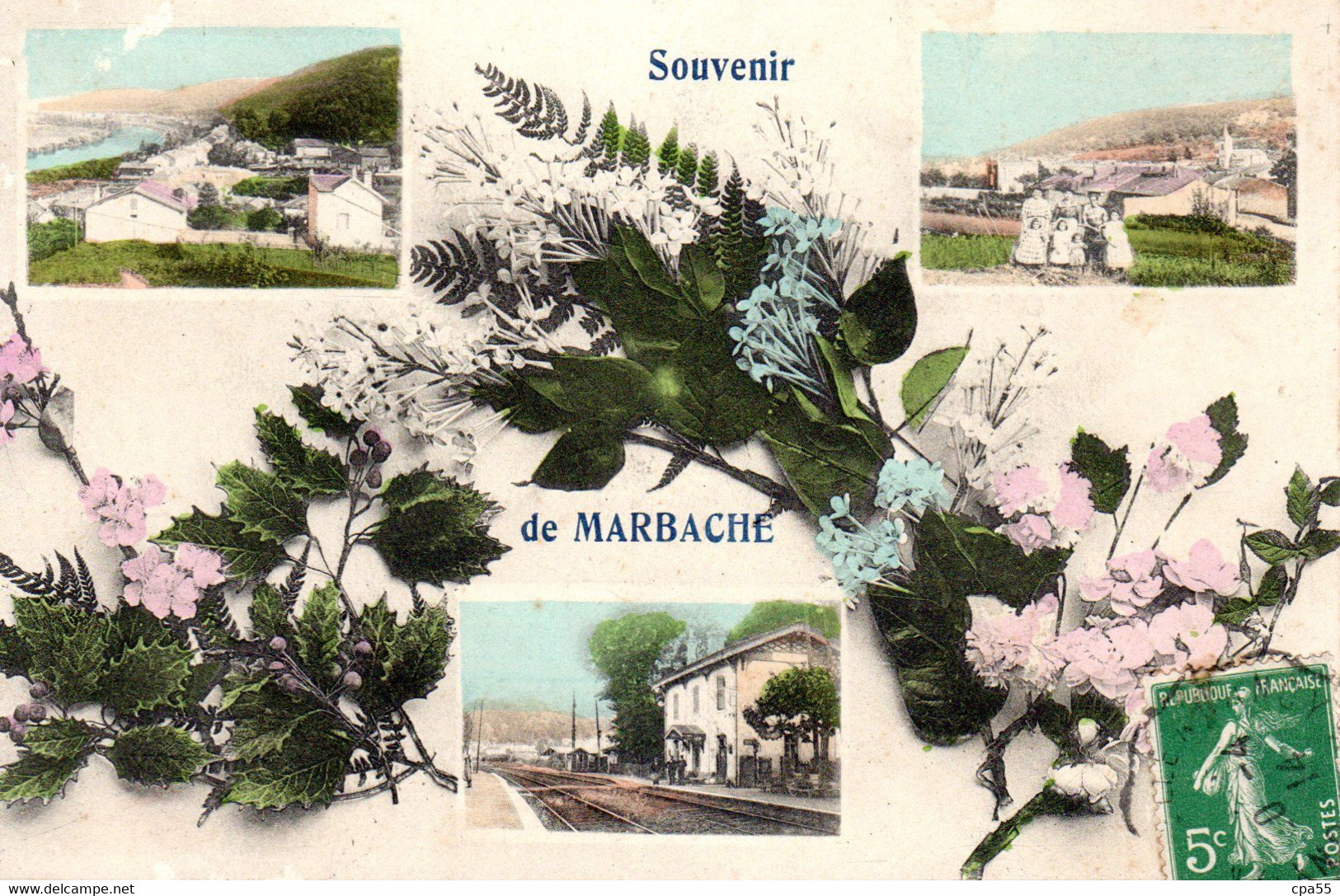 MARBACHE  -  Carte Fantaisie Couleur  -  Souvenir - Other & Unclassified