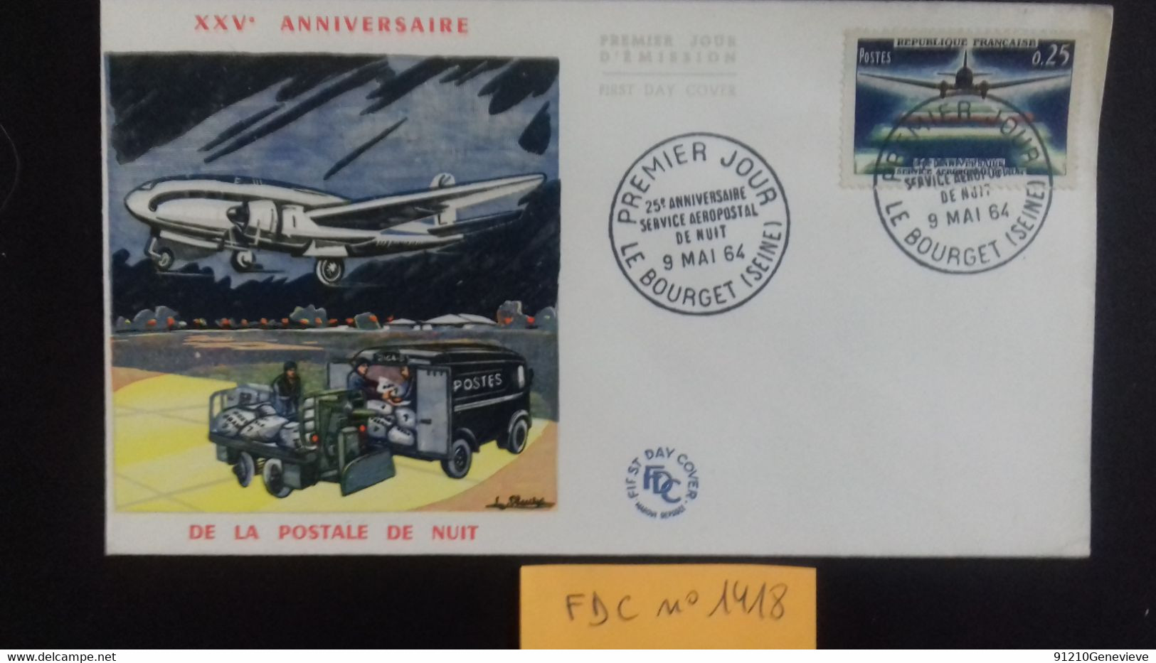 FRANCE  N°1418 FDC  1er Jour Du 9/5/1964 - 1960-1969