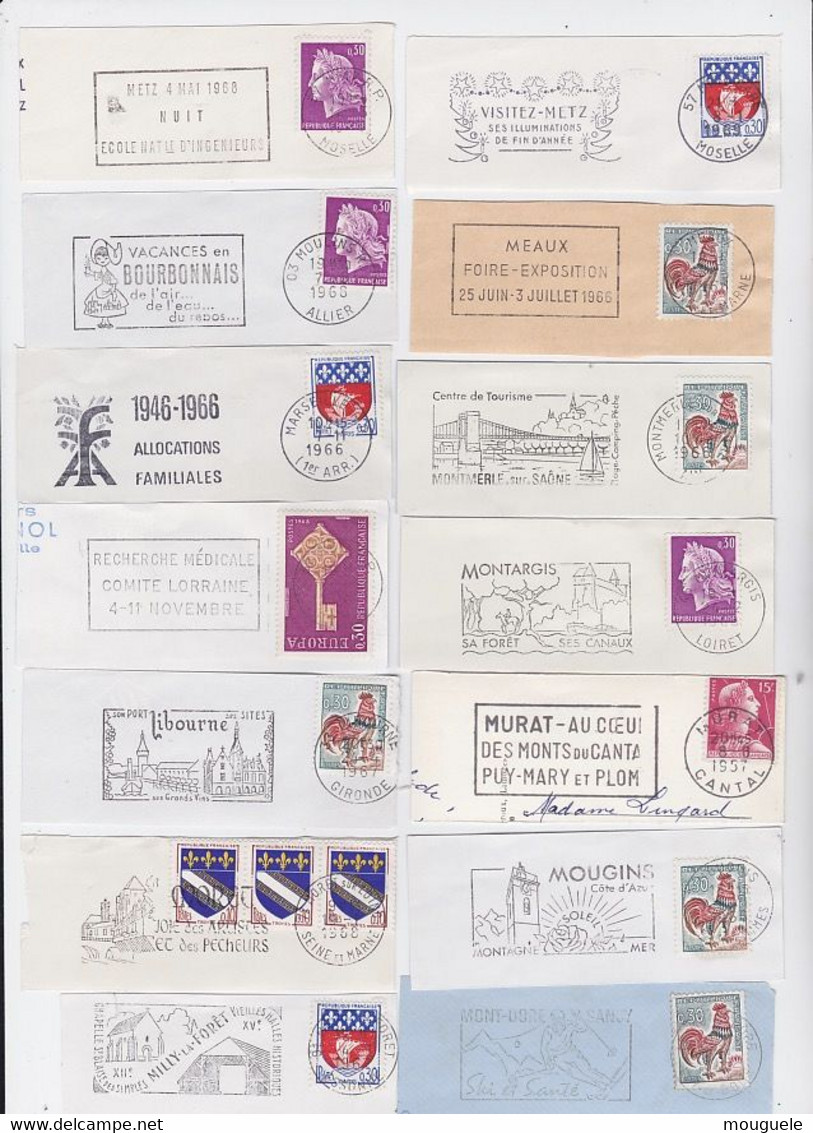 Vends Lots De 1100 Flammes - Lots & Kiloware (mixtures) - Min. 1000 Stamps