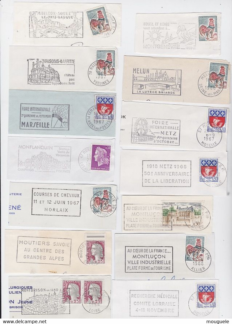 Vends Lots De 1100 Flammes - Lots & Kiloware (mixtures) - Min. 1000 Stamps