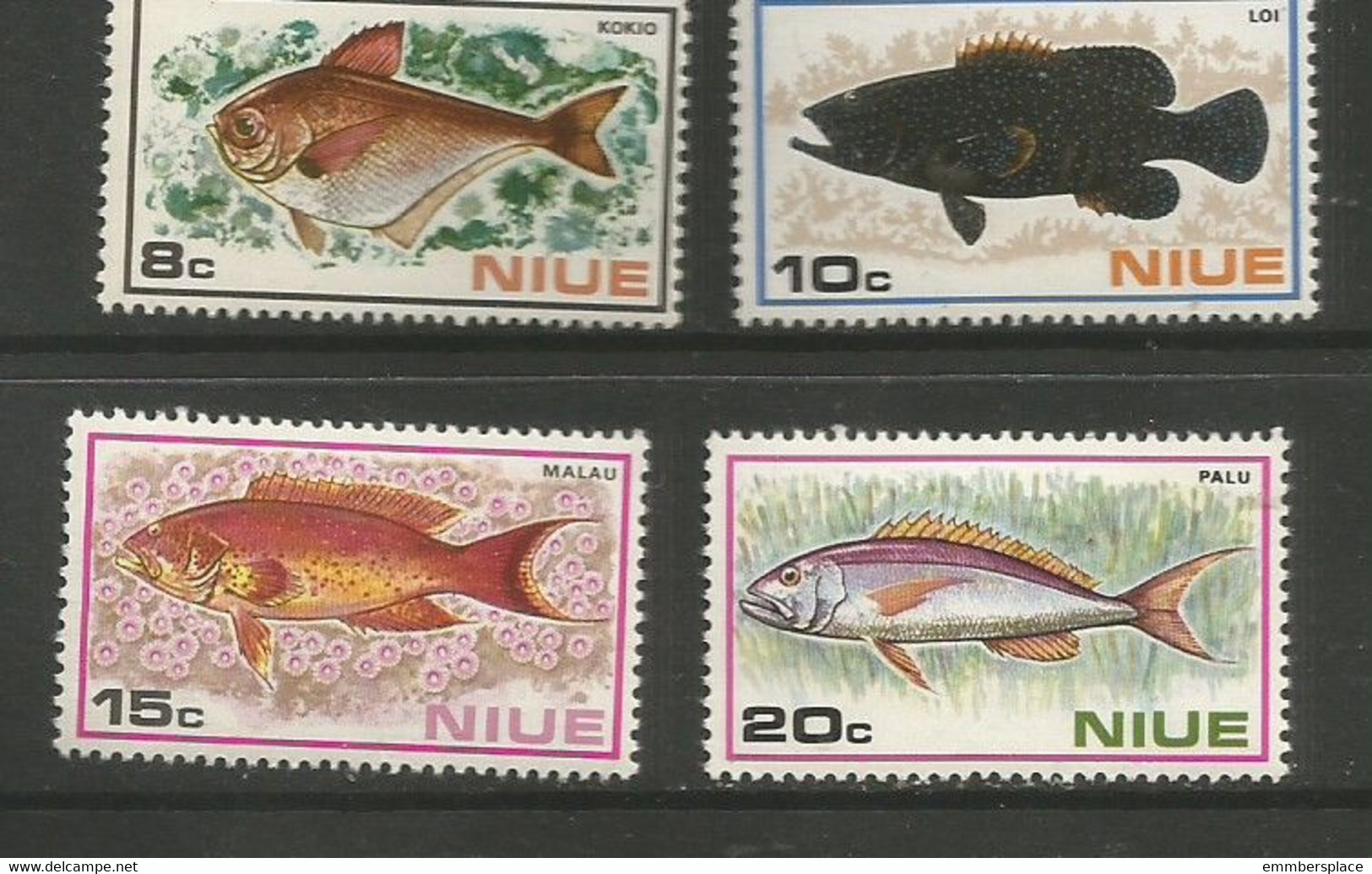 Niue - 1973  Fish MNH **     SG 175-8   Sc 156-9 - Niue