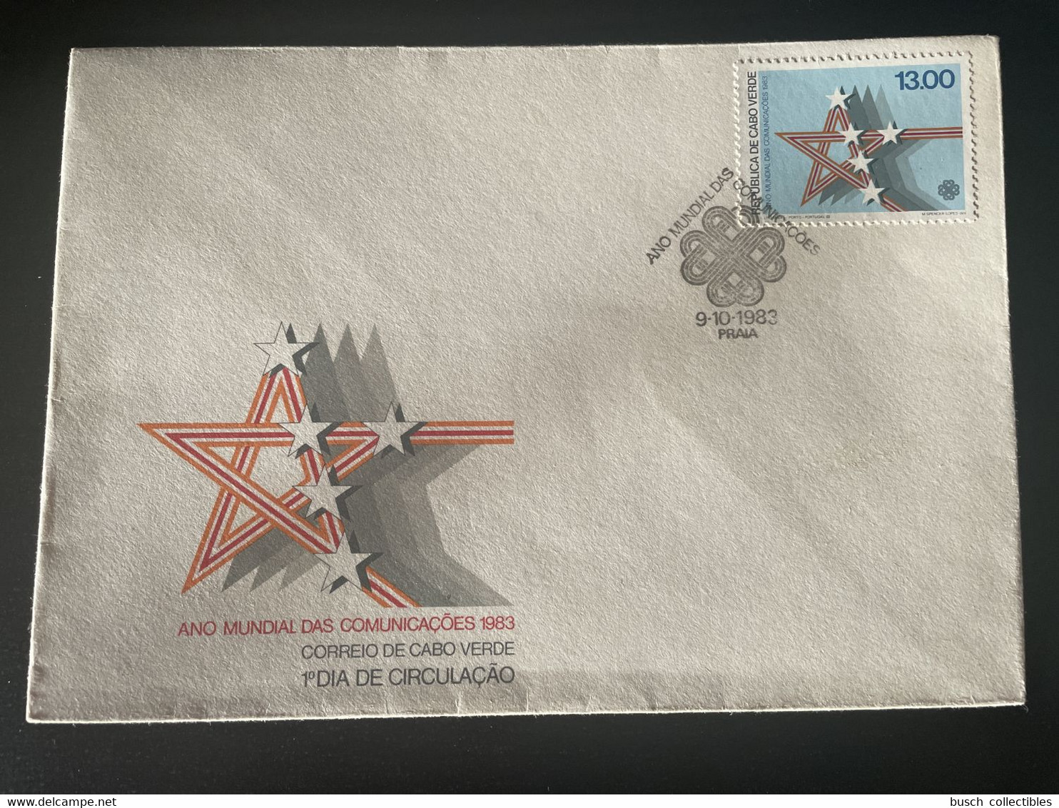 Cape Verde Cabo Verde 1983 Mi. 477 FDC Communication Communicaçoes Kommunikation - Kaapverdische Eilanden