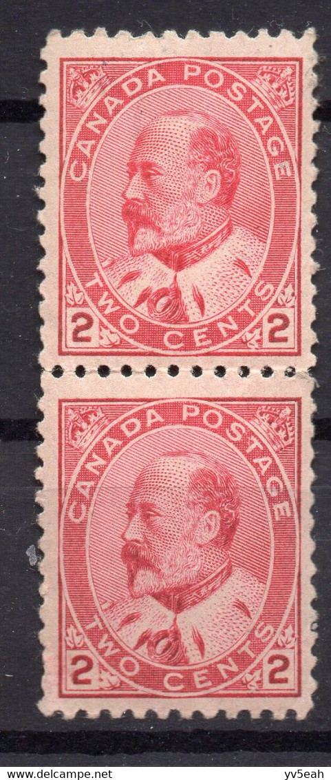 CANADA/1903/MNH/SC#90/KING EDWARD VII / ROYALTY / 2C CARMINE, TYPE II - Ungebraucht