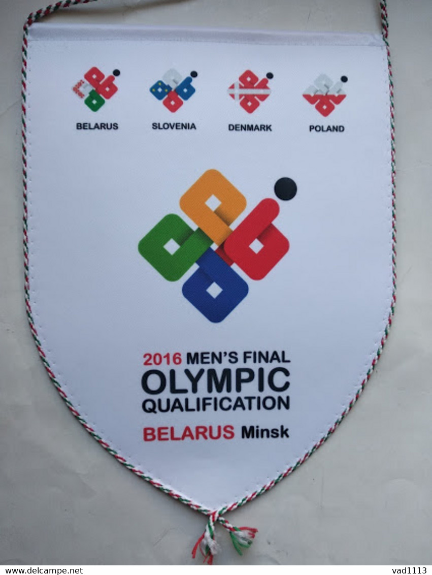 Hockey-official Pennant Olympic Qualification Belarus, Minsk 2016 - Poland, Belarus. Slovenia, Denmark - Other & Unclassified