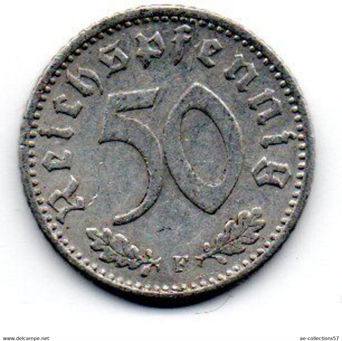 50 Reichspfennig 1942 F TB+ - 50 Reichspfennig