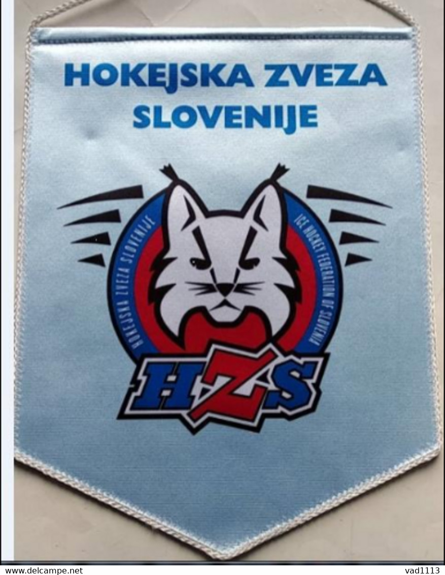 Hockey-  Official Pennant Ice Hockey Federation Of Slovenia - Sonstige & Ohne Zuordnung