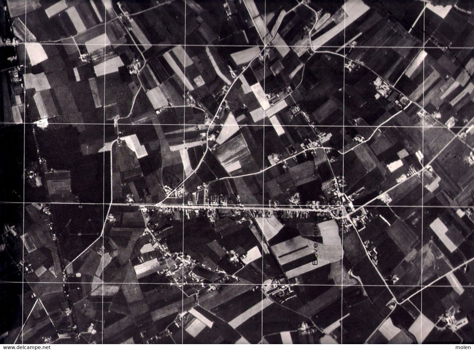 BOVEKERKE KOEKELARE Anno 1971 GROTE LUCHT-FOTO 63x48cm KAART ORTO PLAN 1/10.000 CARTOGRAPHIE PHOTO AERIENNE CARTE R230 - Koekelare