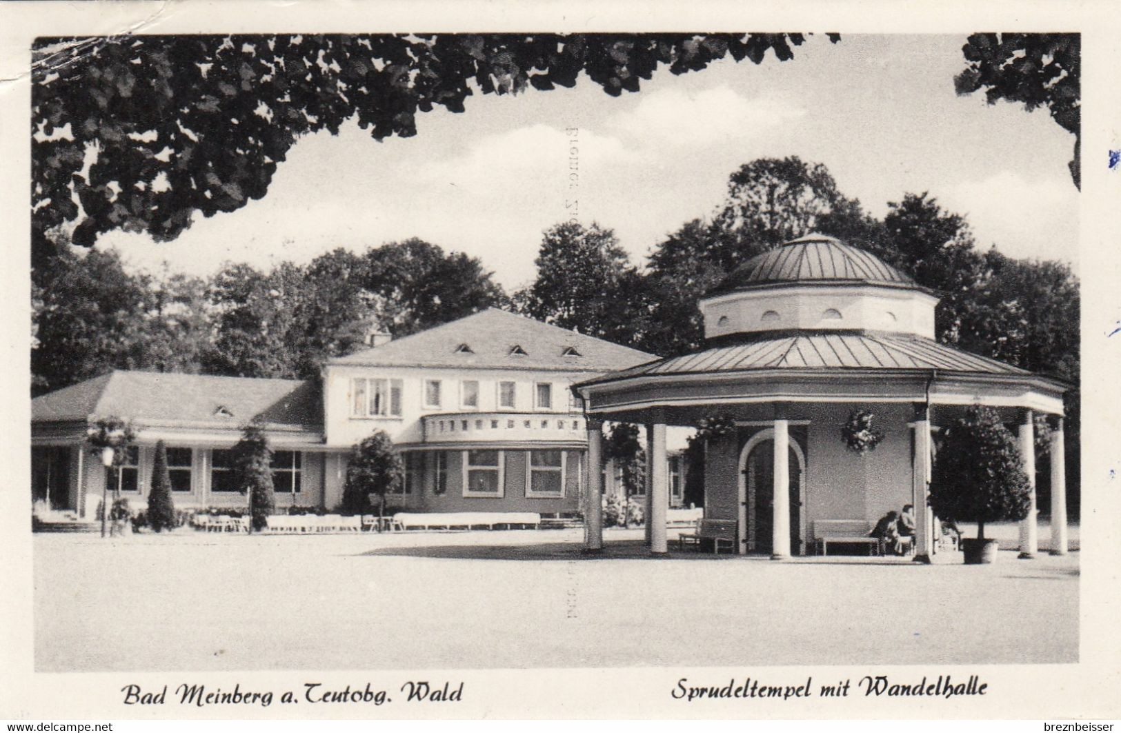 AK BAD MEINBERG - Sprudeltempel Mit Wandelhalle Karte Gel. - Bad Meinberg