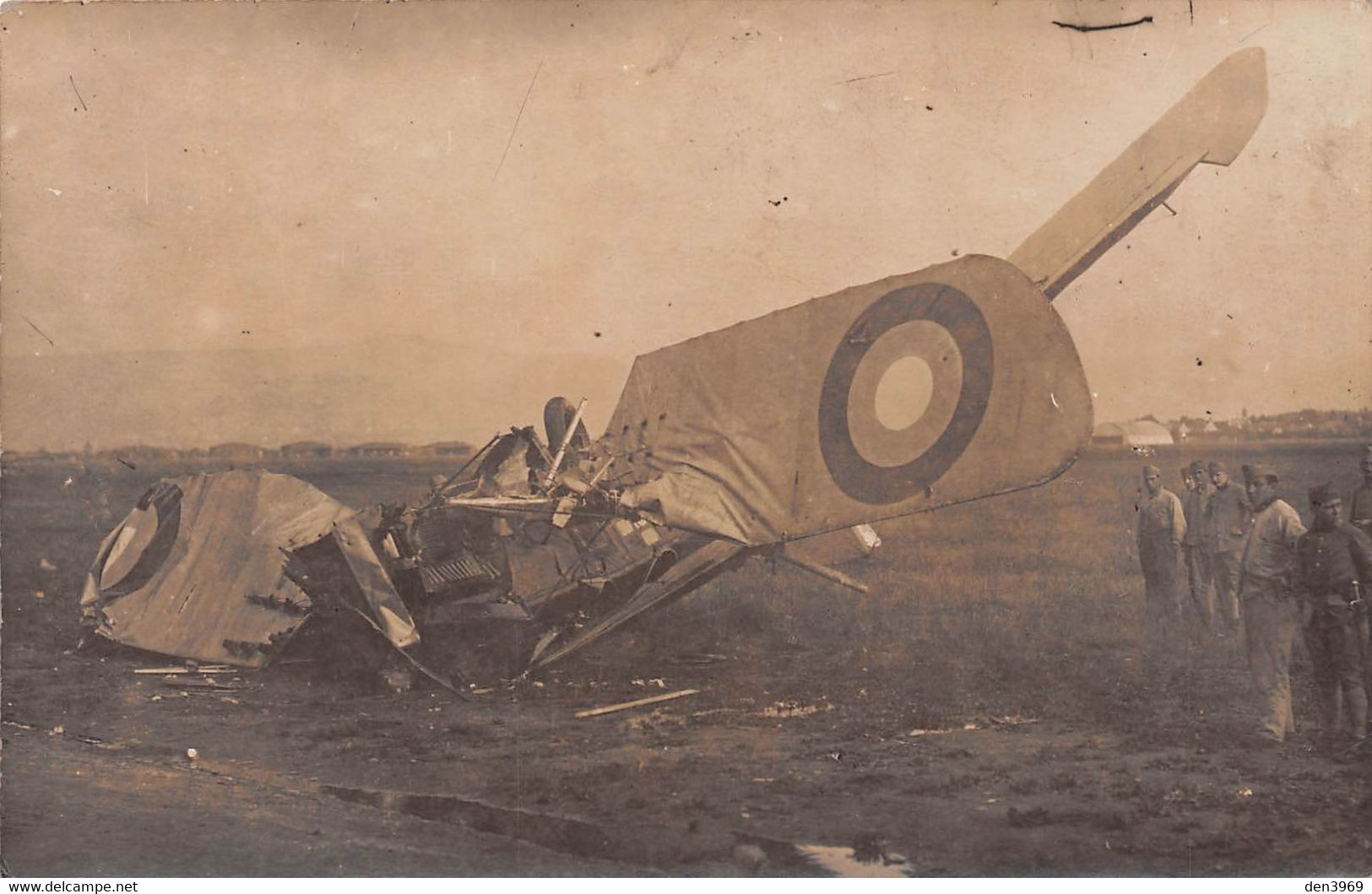 Aviation - Accident D'AVION Breguet- Militaires - Lachen-Speyerdorf - Carte-Photo - Accidents