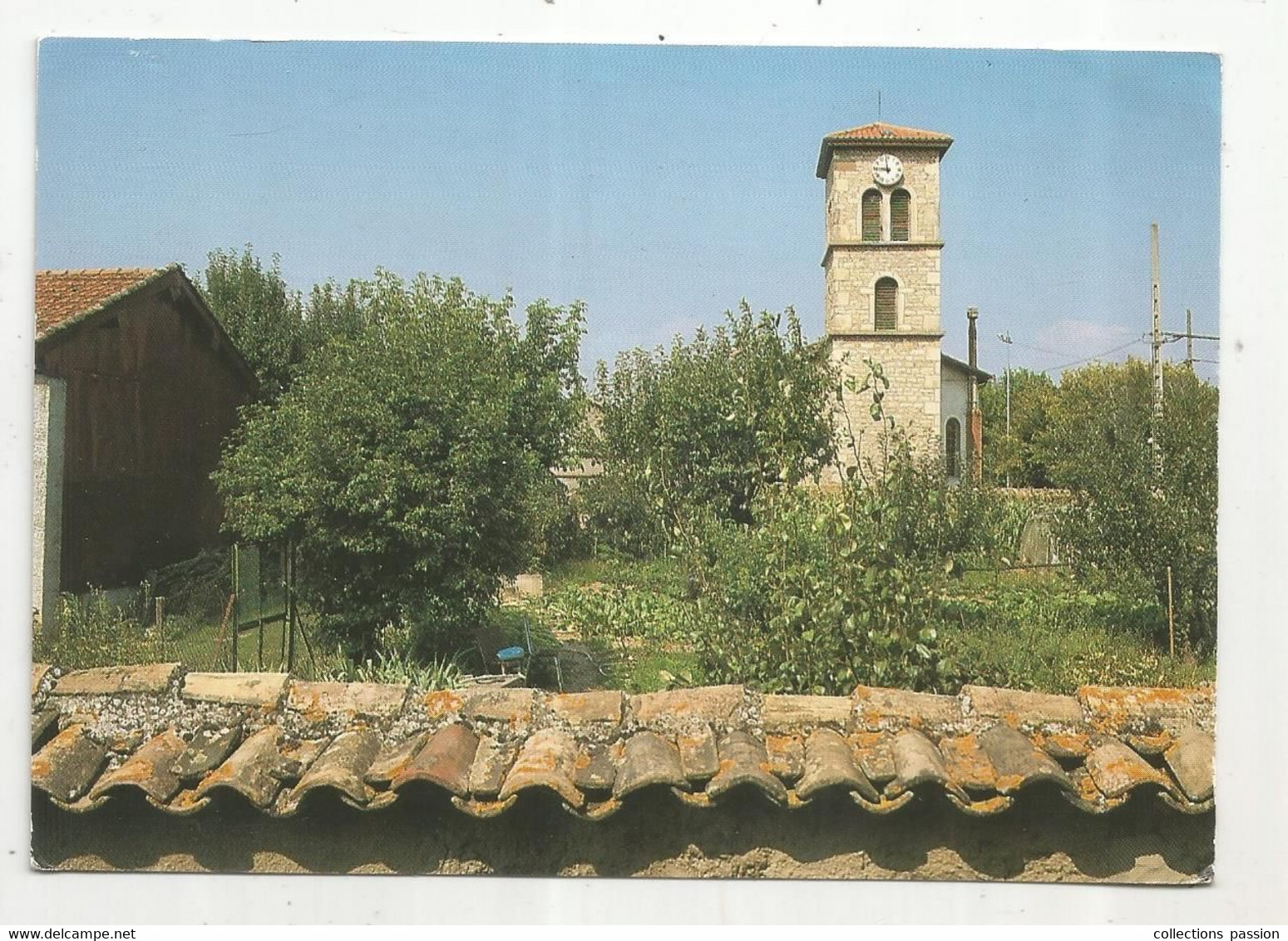 Cp, 69 , SAINT PRIEST ,l'église De MANISSIEUX , Voyagée 1989 - Saint Priest