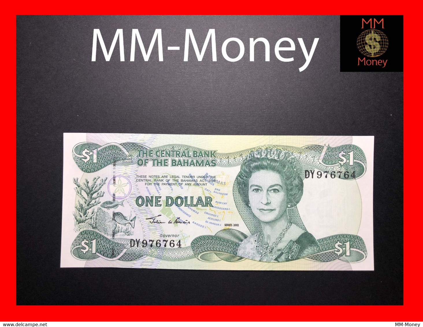 BAHAMAS 1 $  2002 P. 70   UNC   [MM-Money] - Bahamas