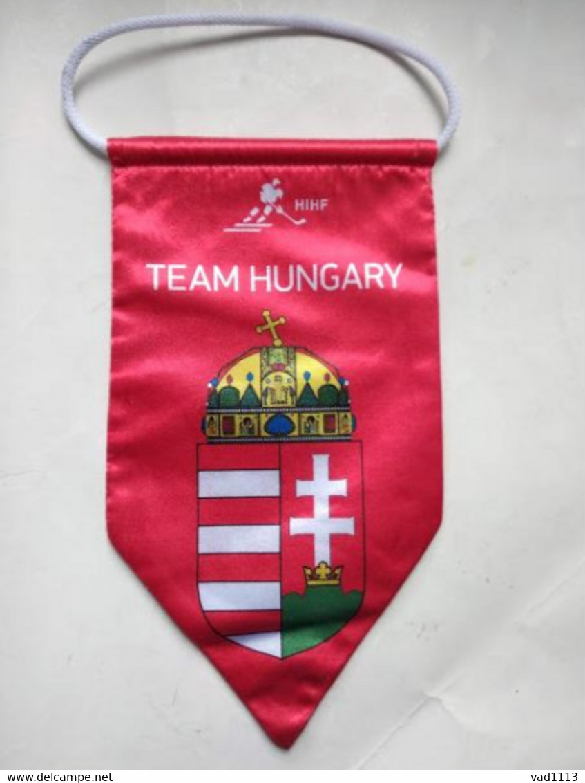 Hockey-  Official Pennant Of The Ice Hockey Federation  Hungary - Altri & Non Classificati