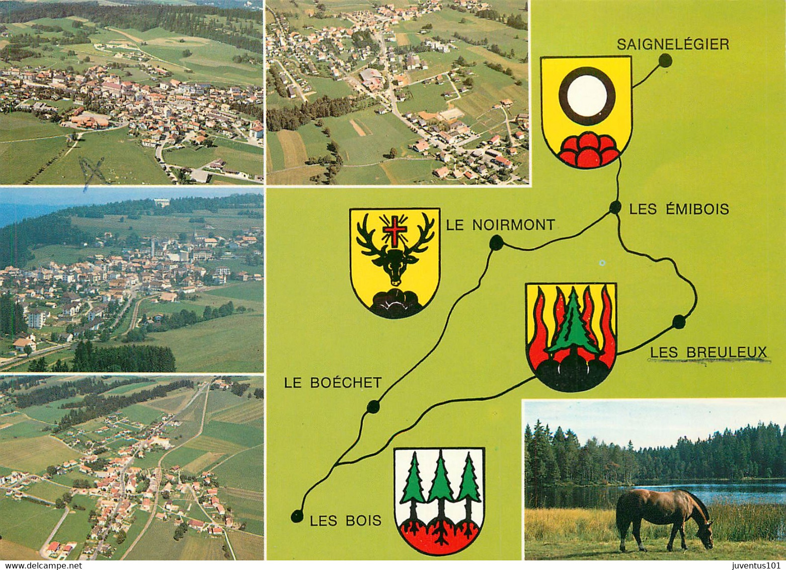 CPSM Saignelégier-Les Breuleux-Le Noirmont-Etang De Gruère      L481 - Le Noirmont