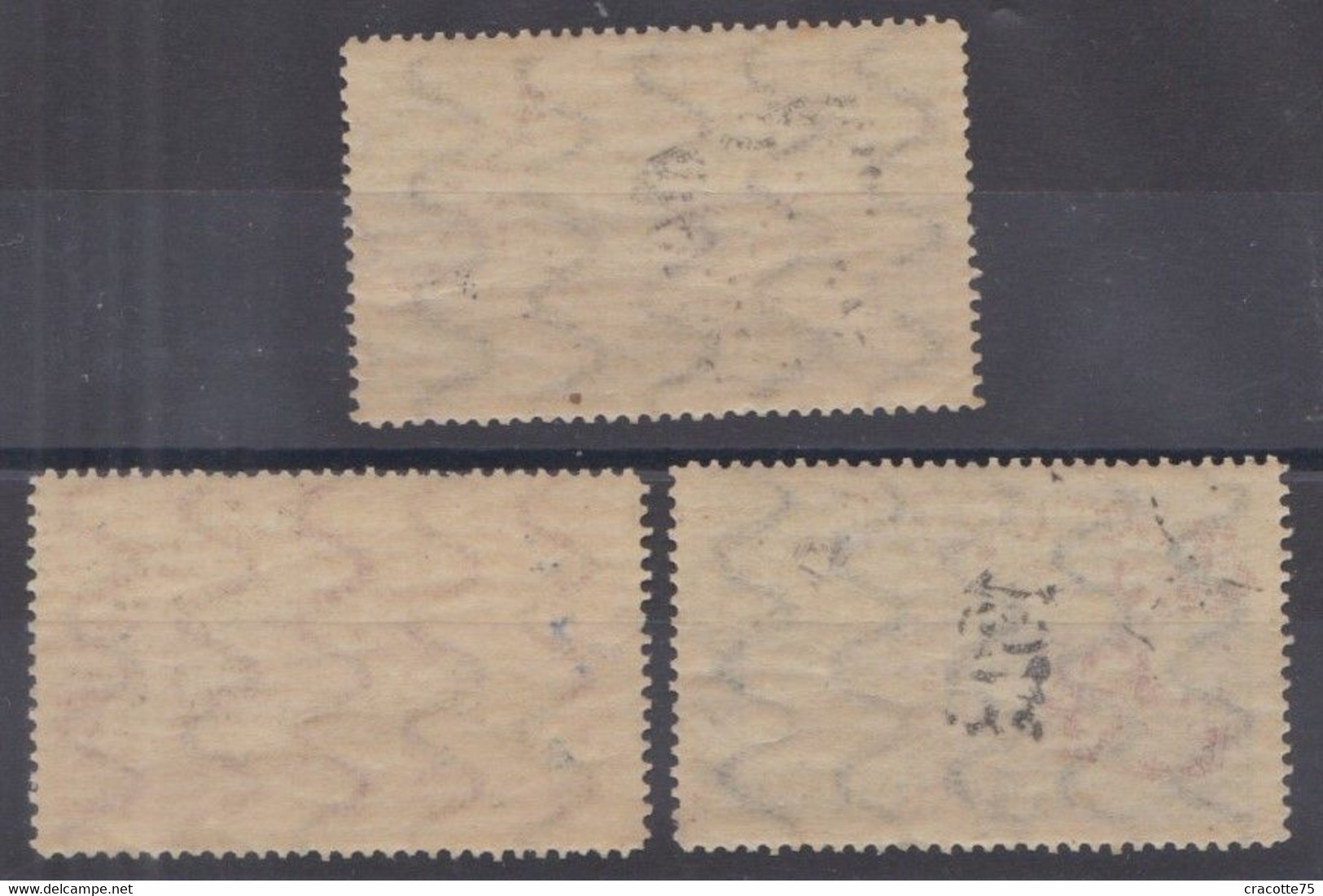 ROUMANIE - N°PA  1/3** - BIPLAN SPAD. S 33 - Filigrane : Ondulation Verticale. - Unused Stamps