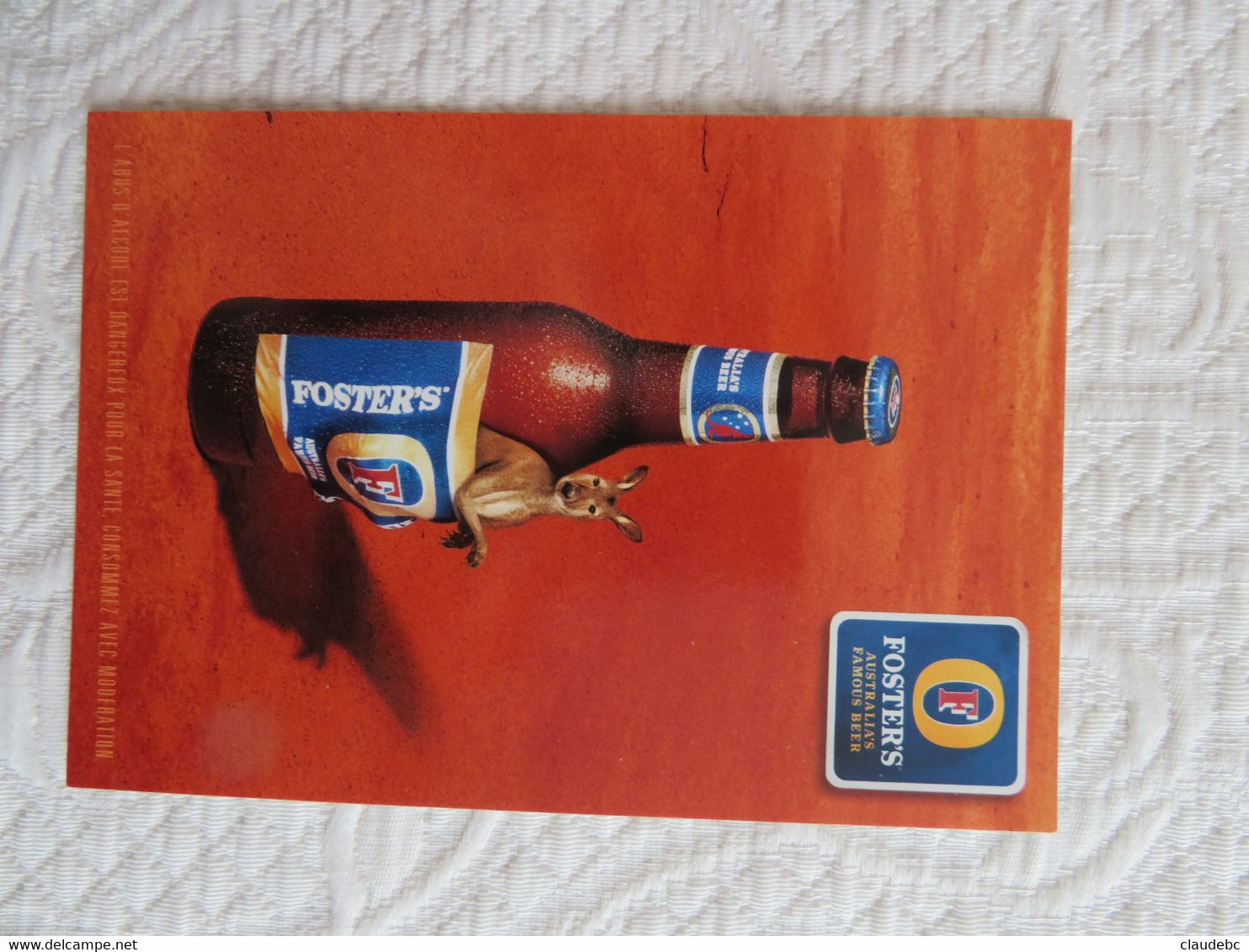 FOSTER'S AUSTRALIA BEER KANGOUROU  Publicité  Carte Postale - Poster & Plakate