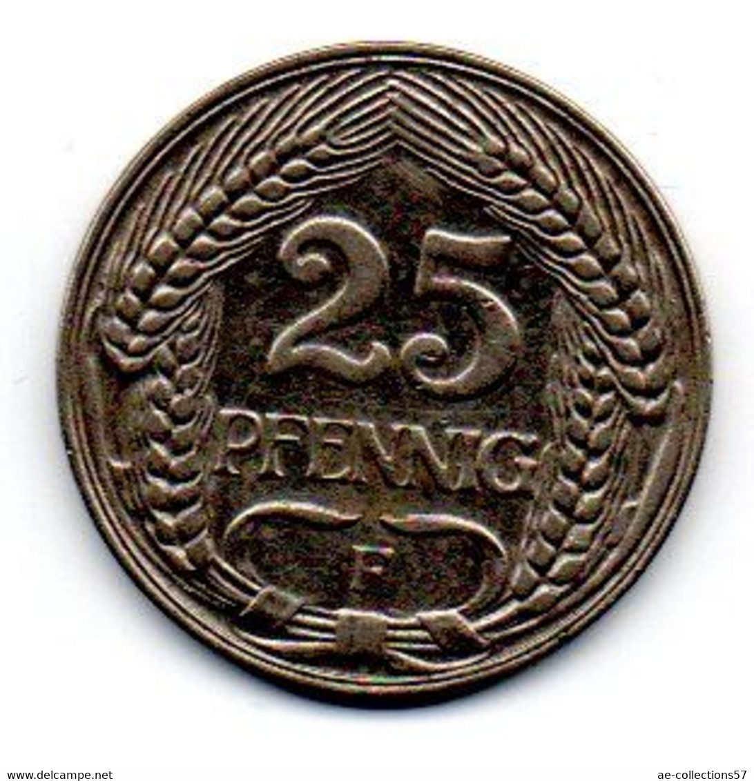 25 Pfennig 1912 F TTB - 25 Pfennig