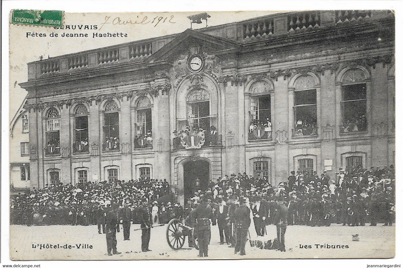 CPA 60 BEAUVAIS FETES DE JEANNE HACHETTE L'HOTEL DE VILLE LES TRIBUNES   TBE - Beauvais