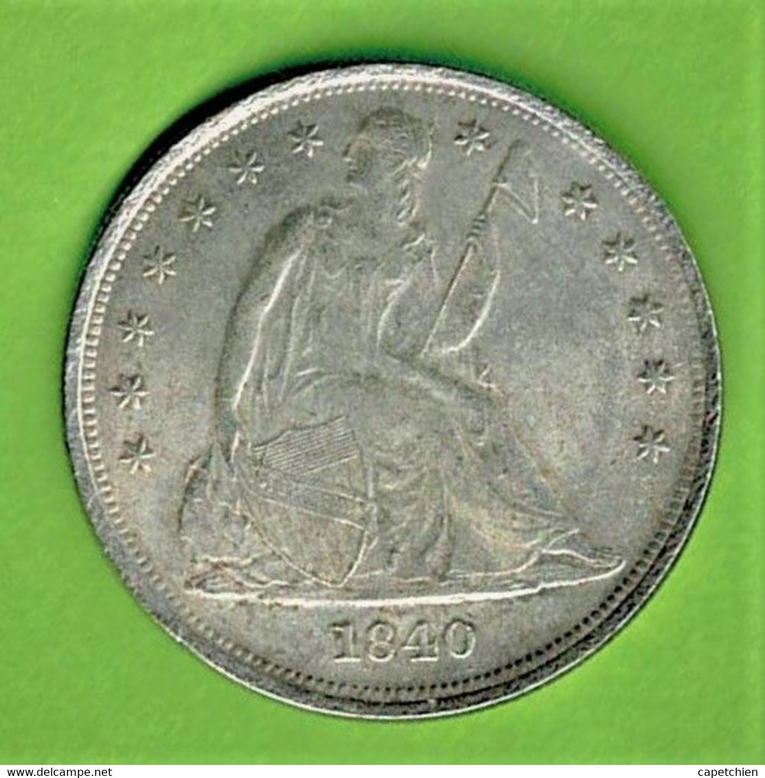 USA / 1 DOLLAR / 1840 / FAUX ( D'origine Asiatique ) ) FALSCHGELD / FAKE COIN - 1840-1873: Seated Liberty