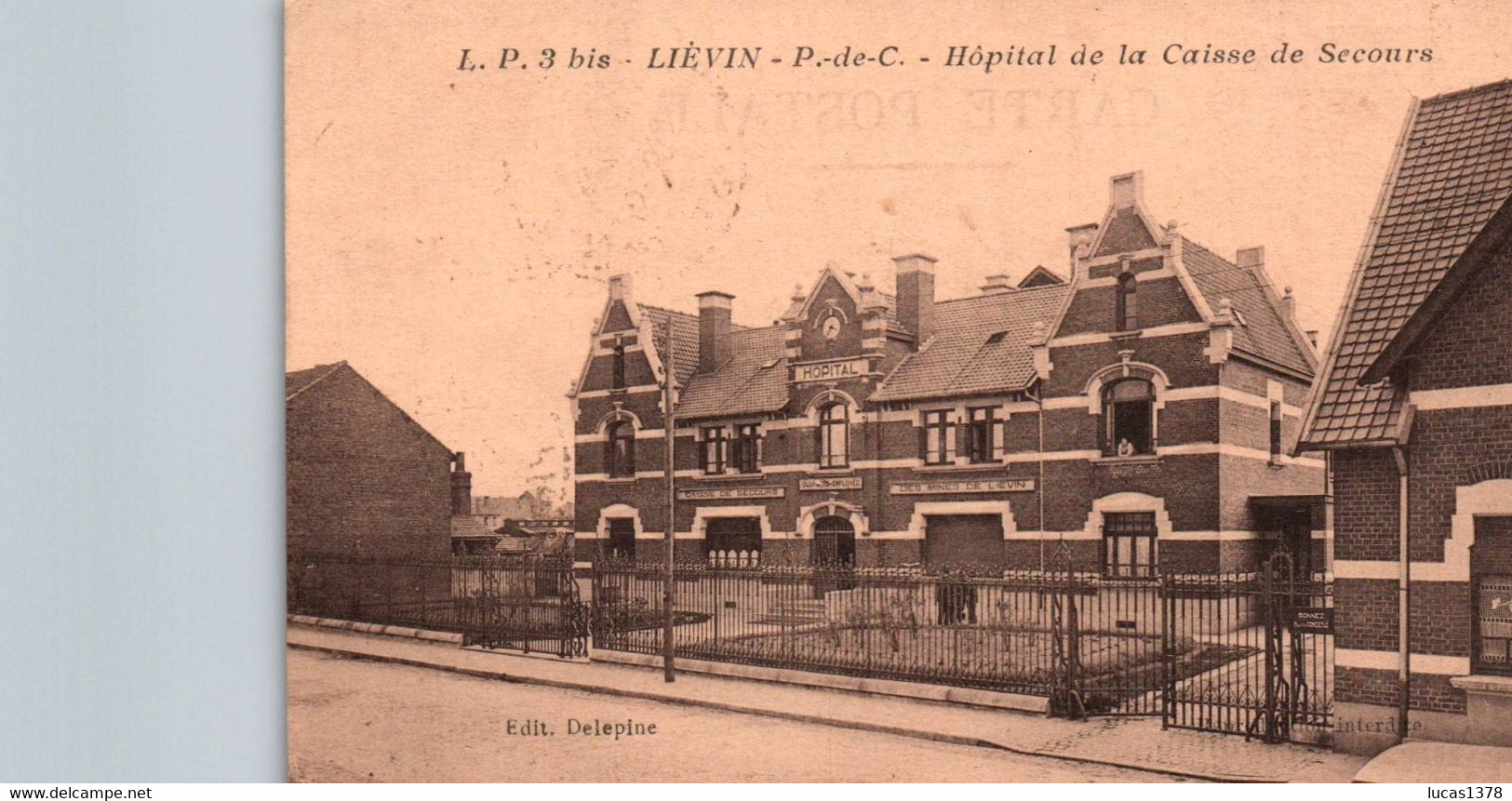 62 / LIEVIN / HOPITAL DE LA CAISSE DE SECOURS - Lievin