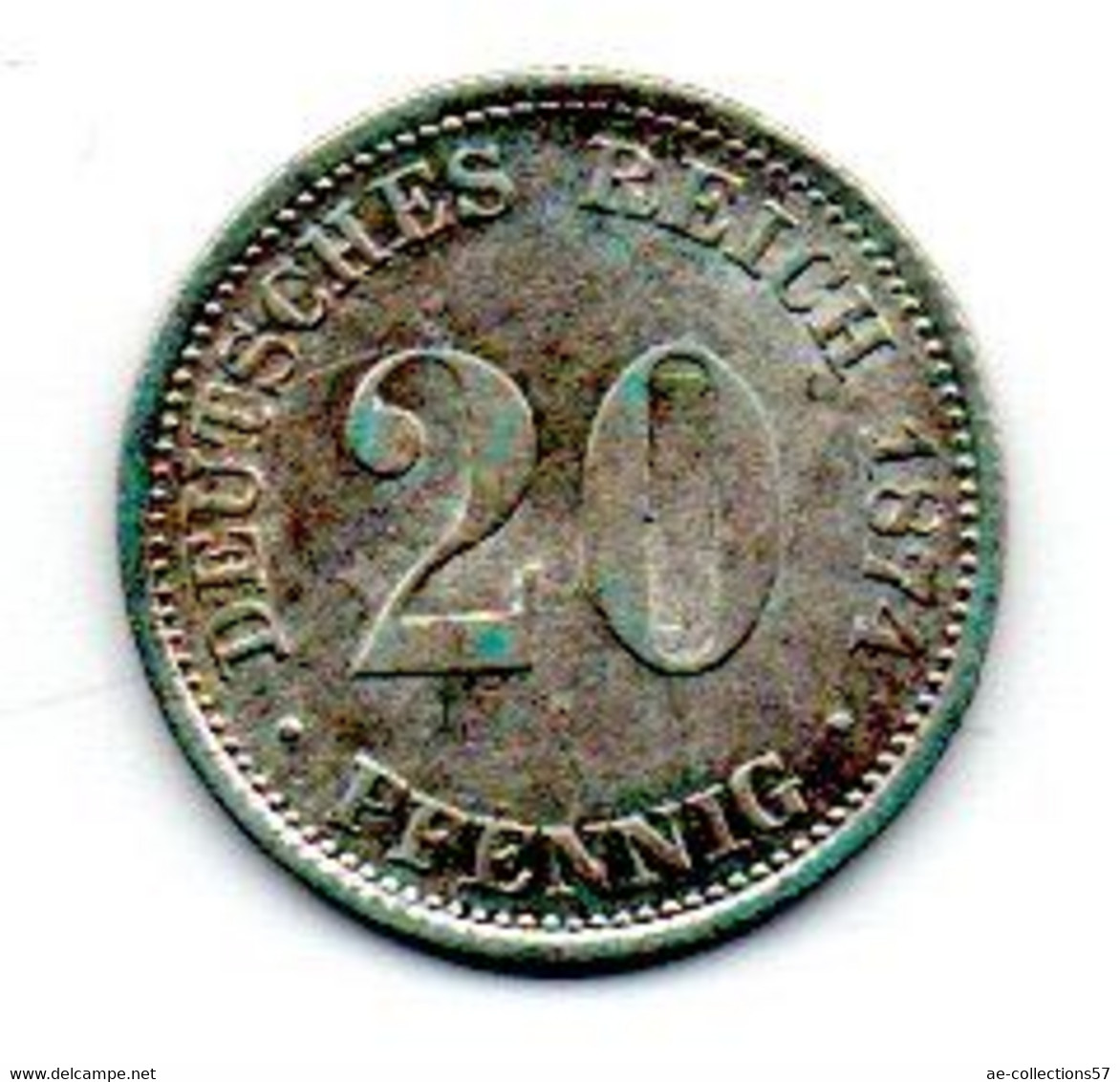 20 Pfennig 1874 G SUP+ - 20 Pfennig