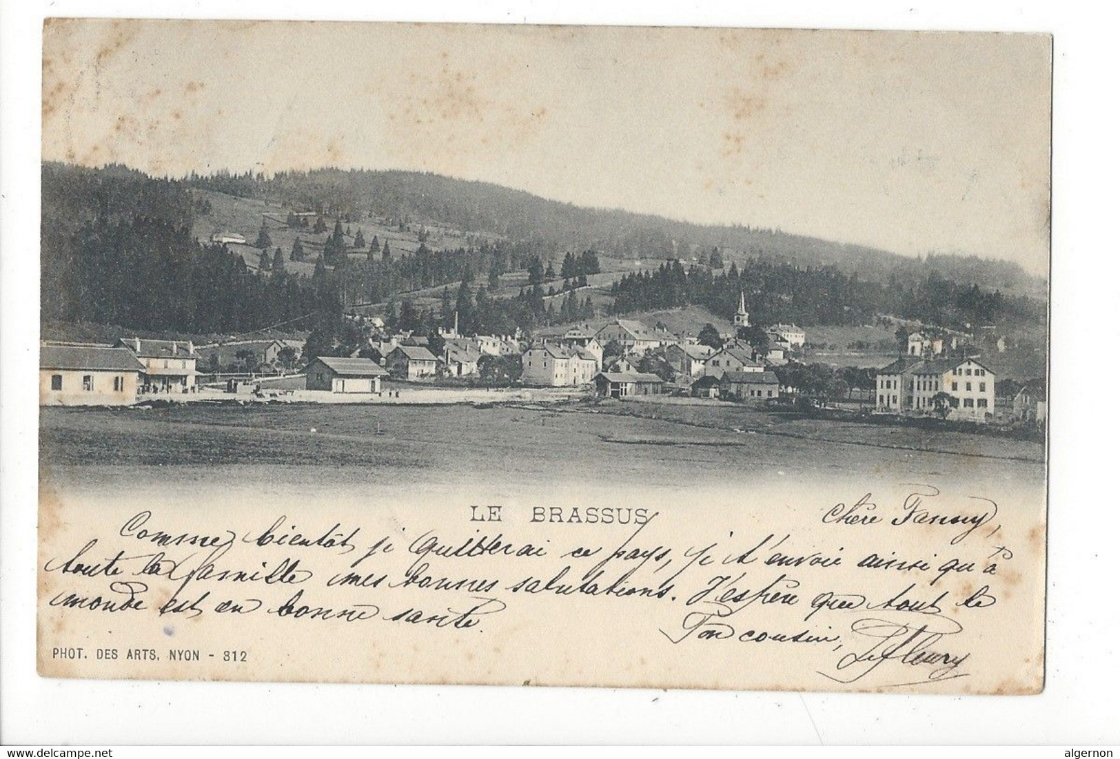 27052 -  Vallée De Joux Le Brassus + Cachets Le Brassus Et Delémont 1900 - Le Chenit