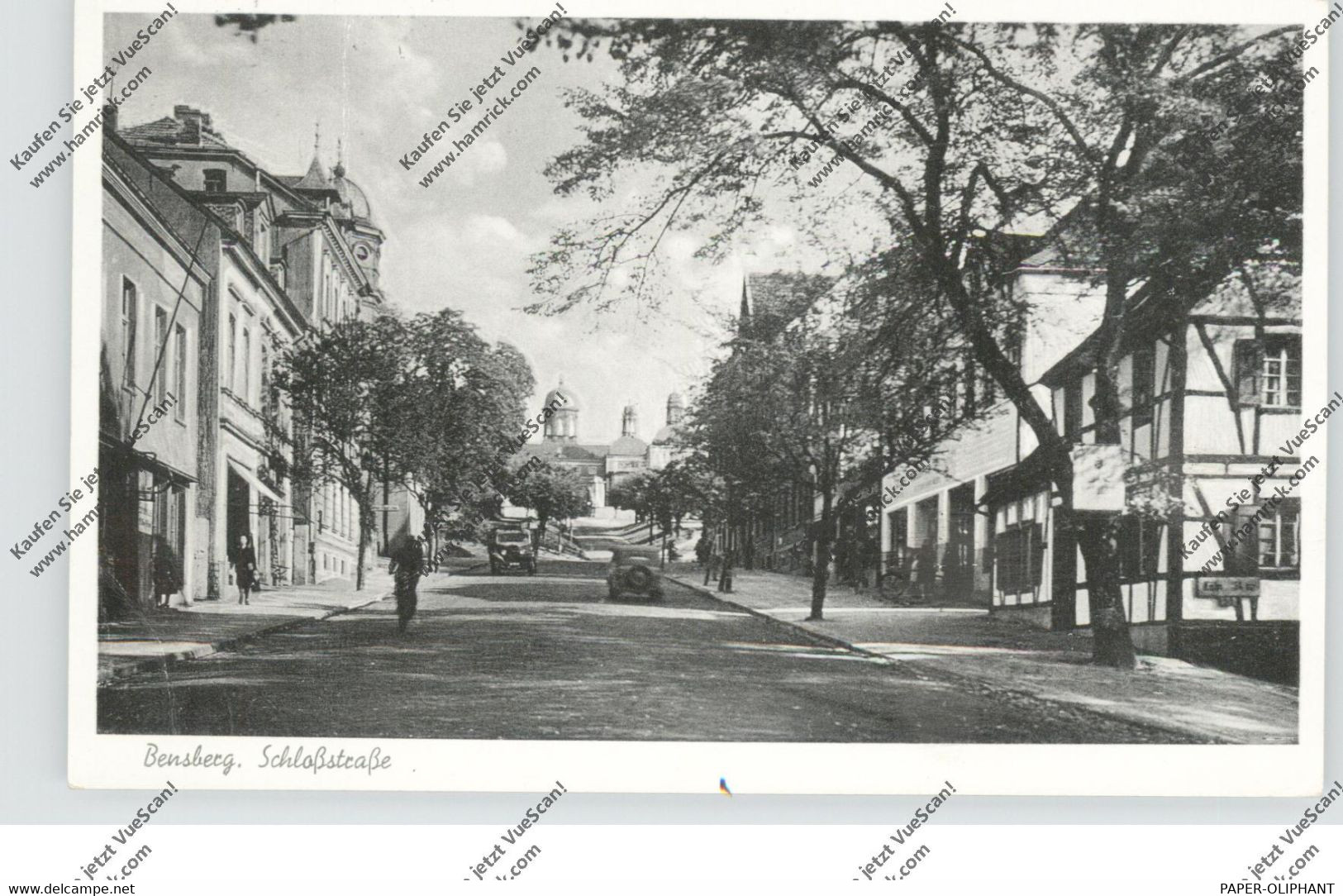 5060 BERGISCH GLADBACH - BENSBERG, Schloßstrasse, Oldtimer, 1957, Kl. Druckstelle - Bergisch Gladbach